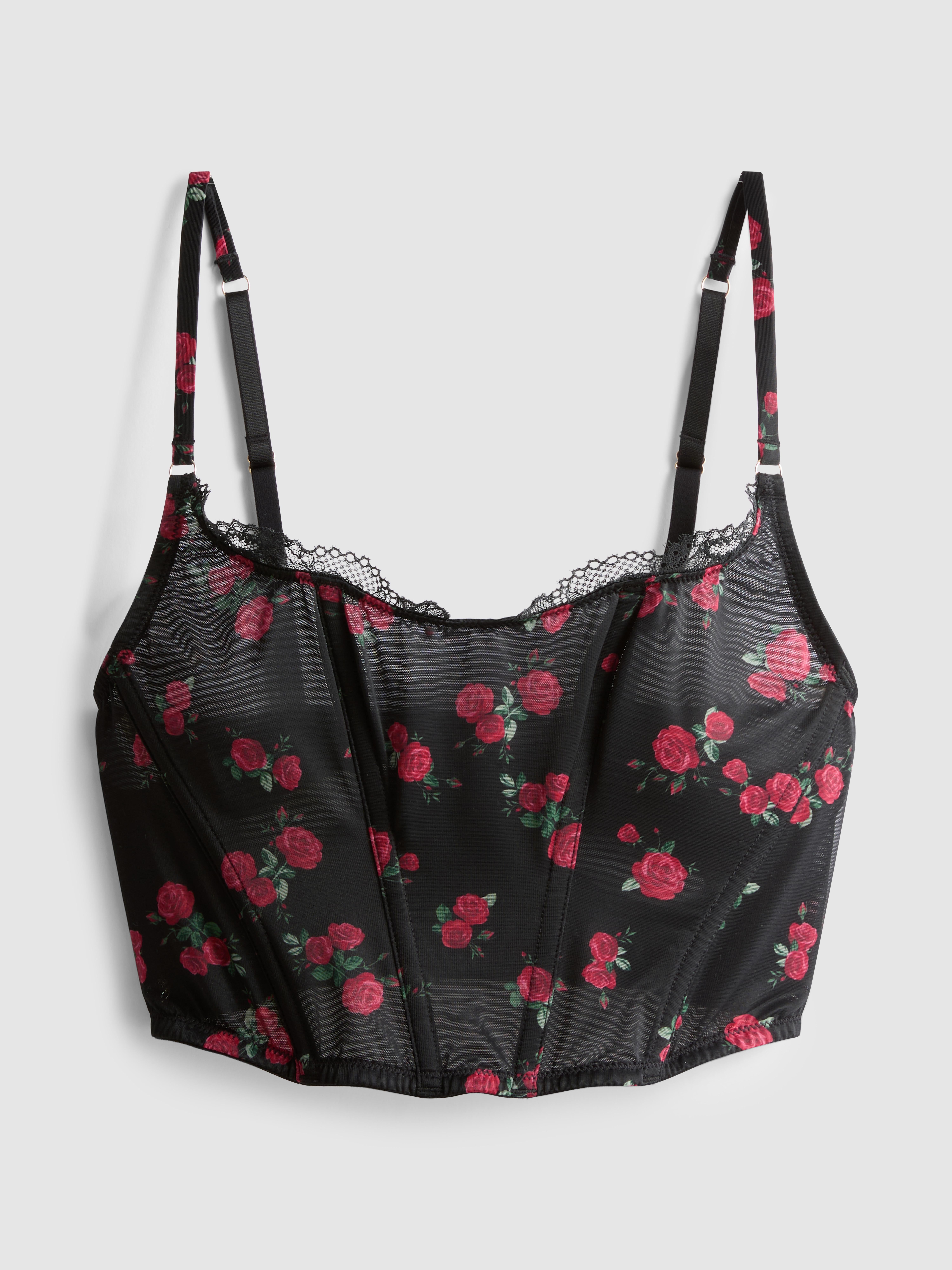 Sheer Floral Corset