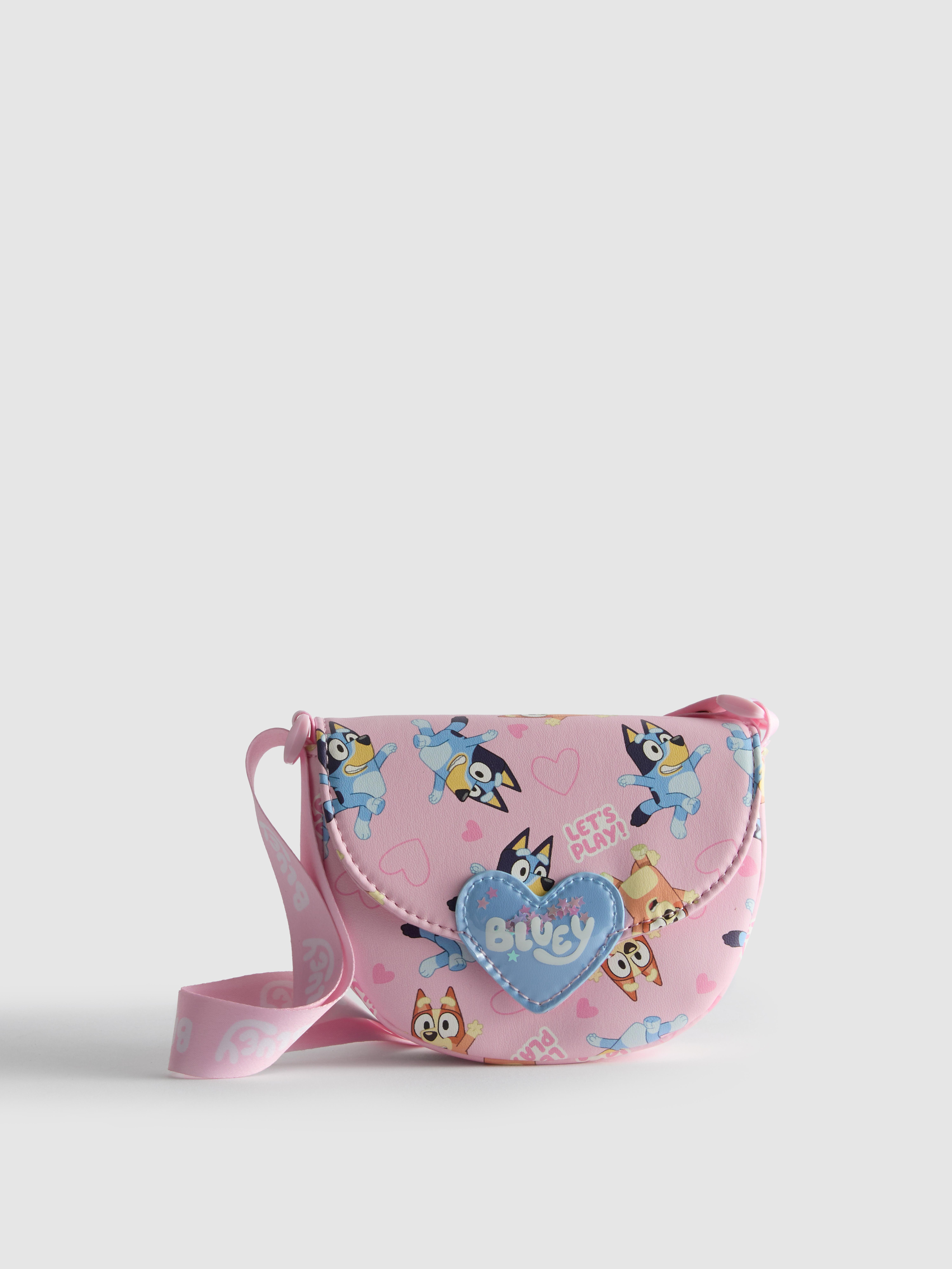 Girls Pink Bluey Crossbody Bag