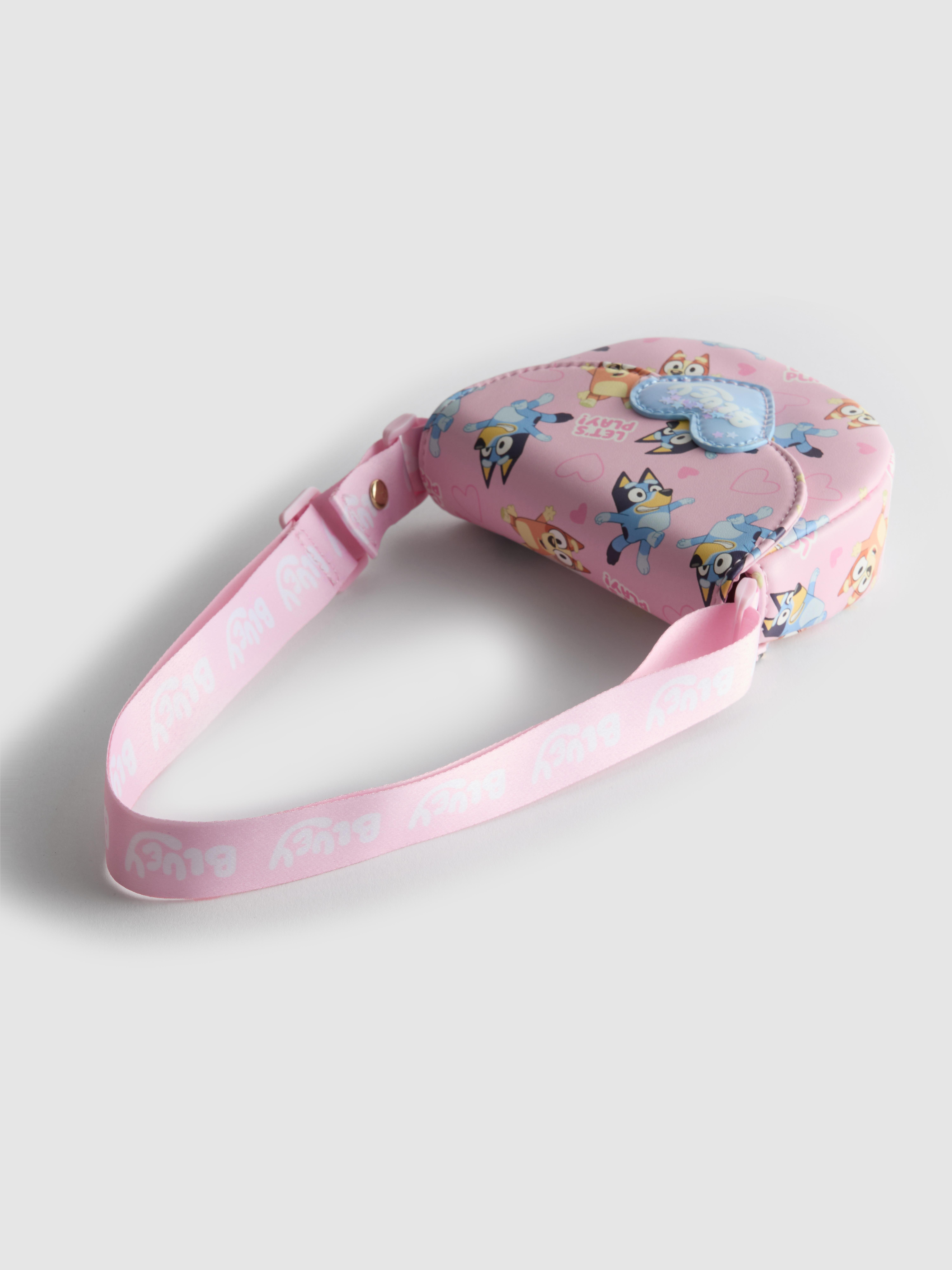 Girls Pink Bluey Crossbody Bag