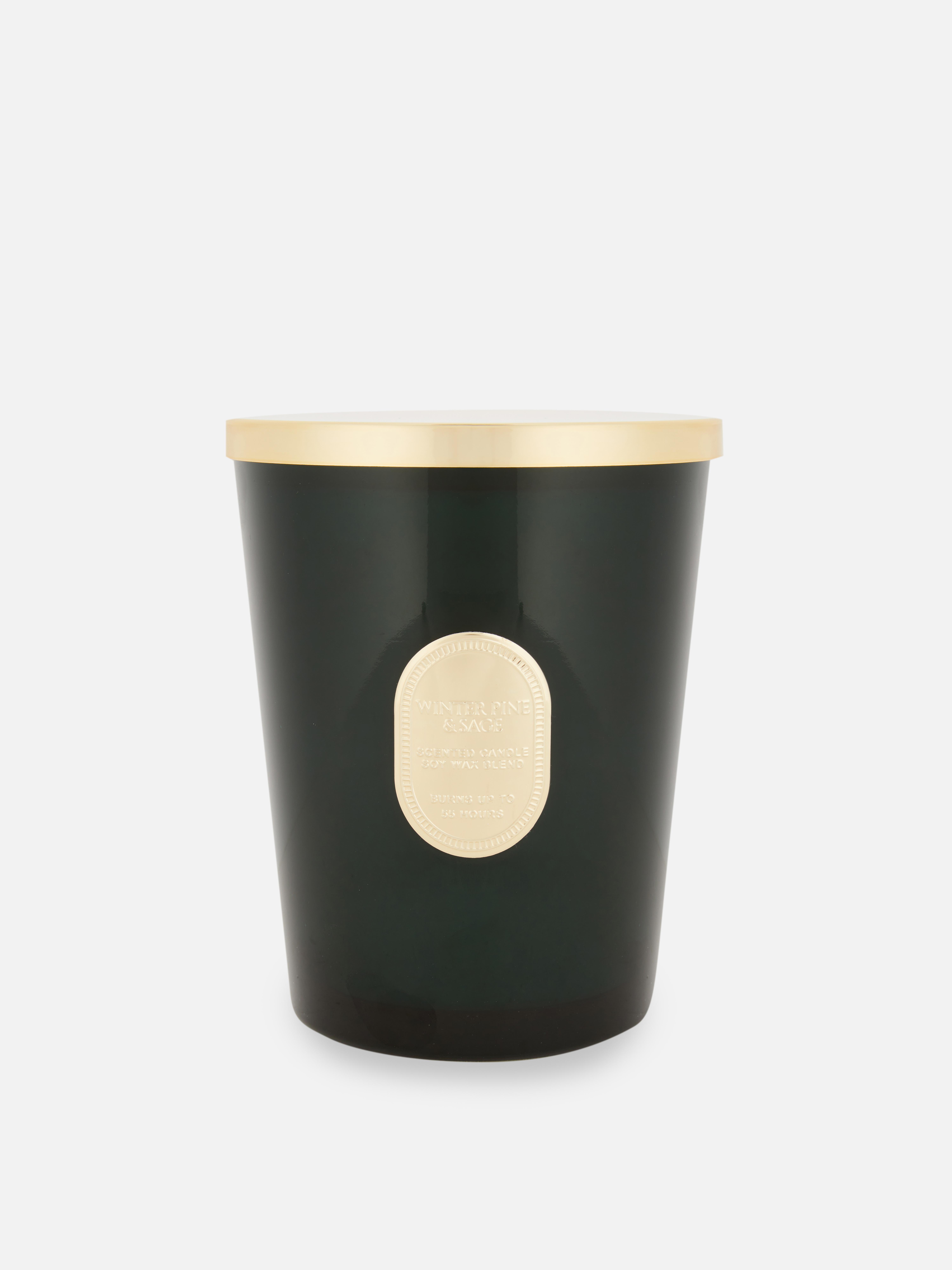 Grote geurkaars in pot met deksel The Edit