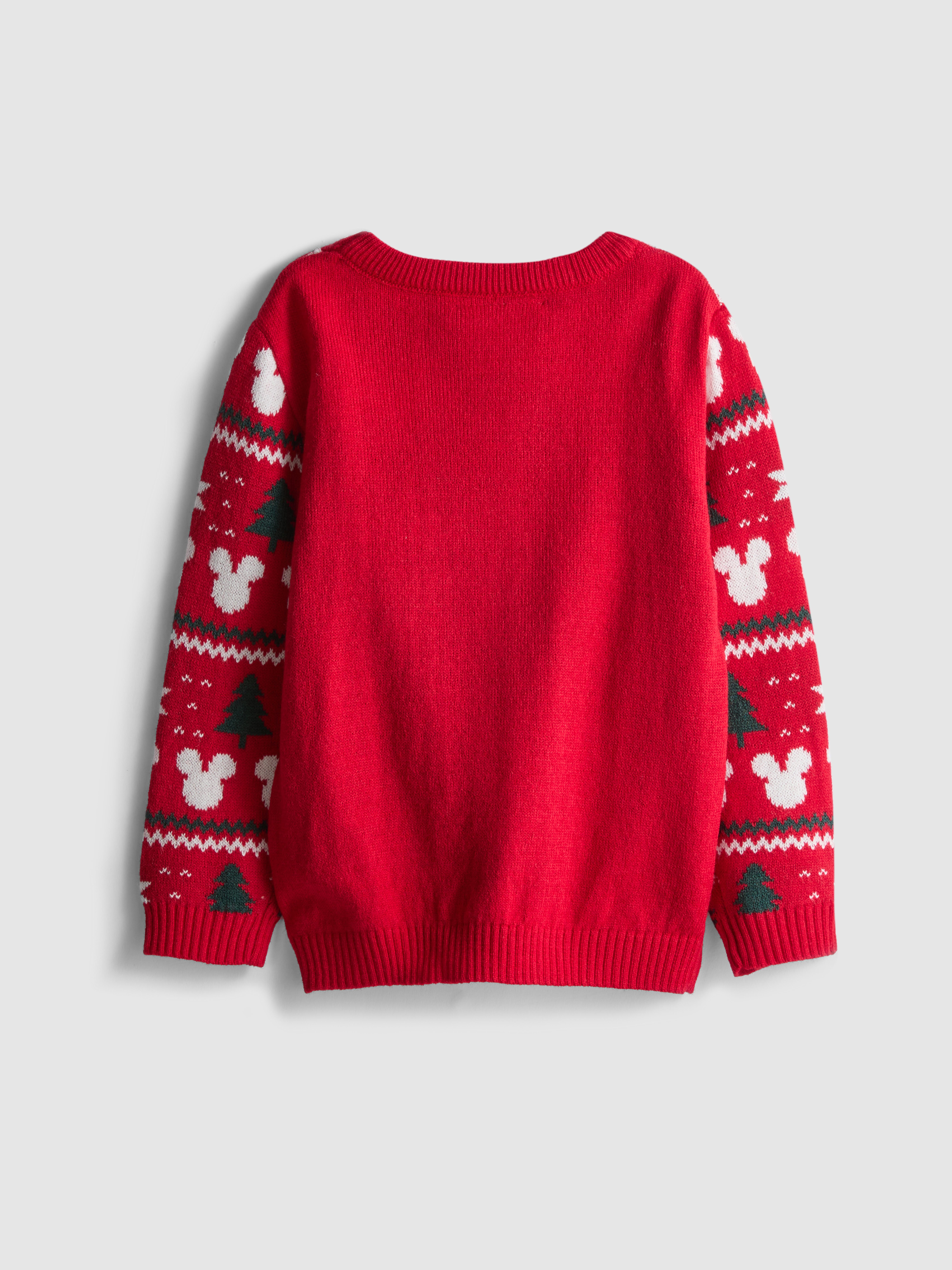 0-24mths | Baby's Disney's Mickey Mouse Fair Isle Family Christmas Jumper