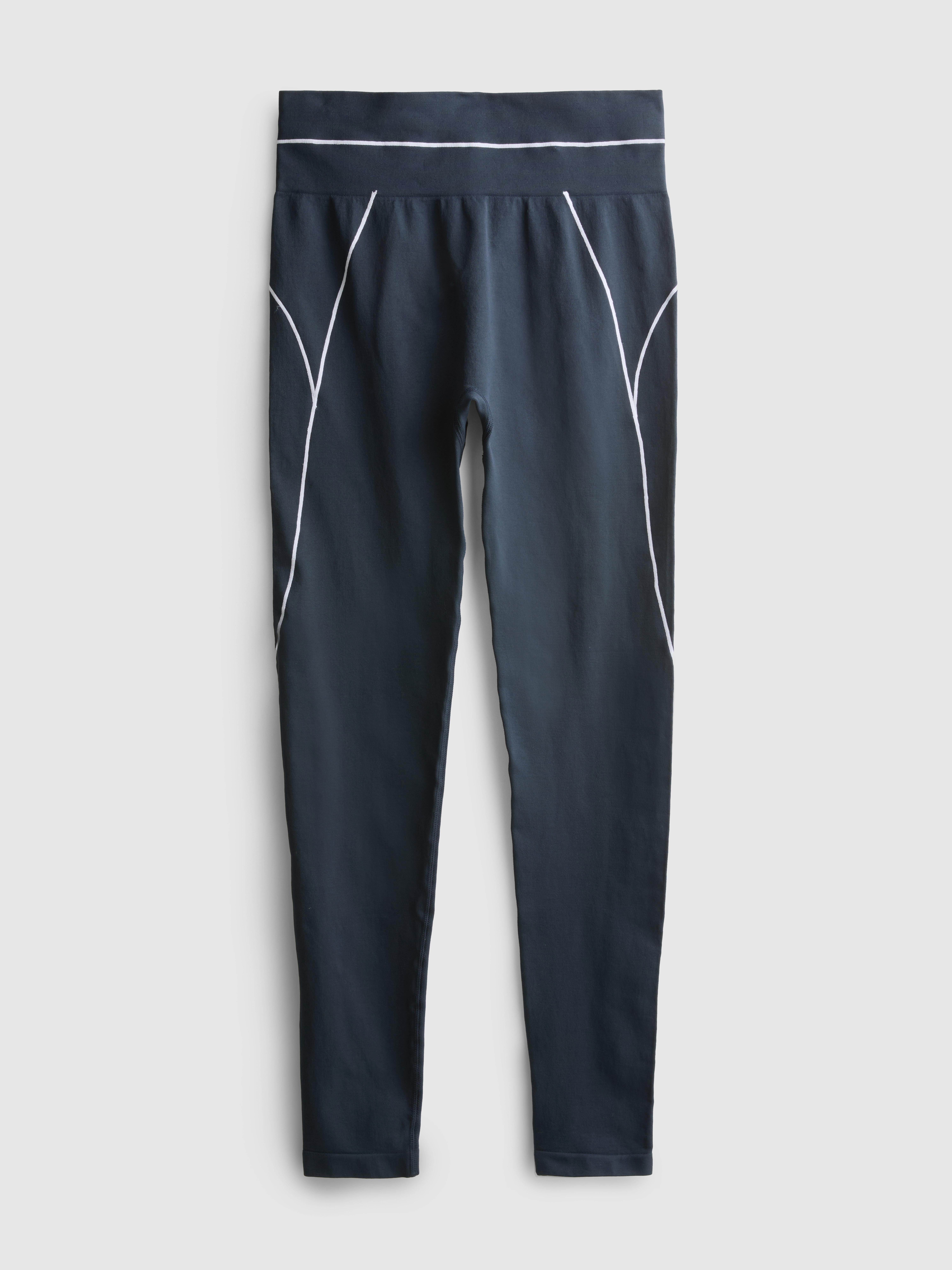 Seamless Contrast Pipe Performance Leggings