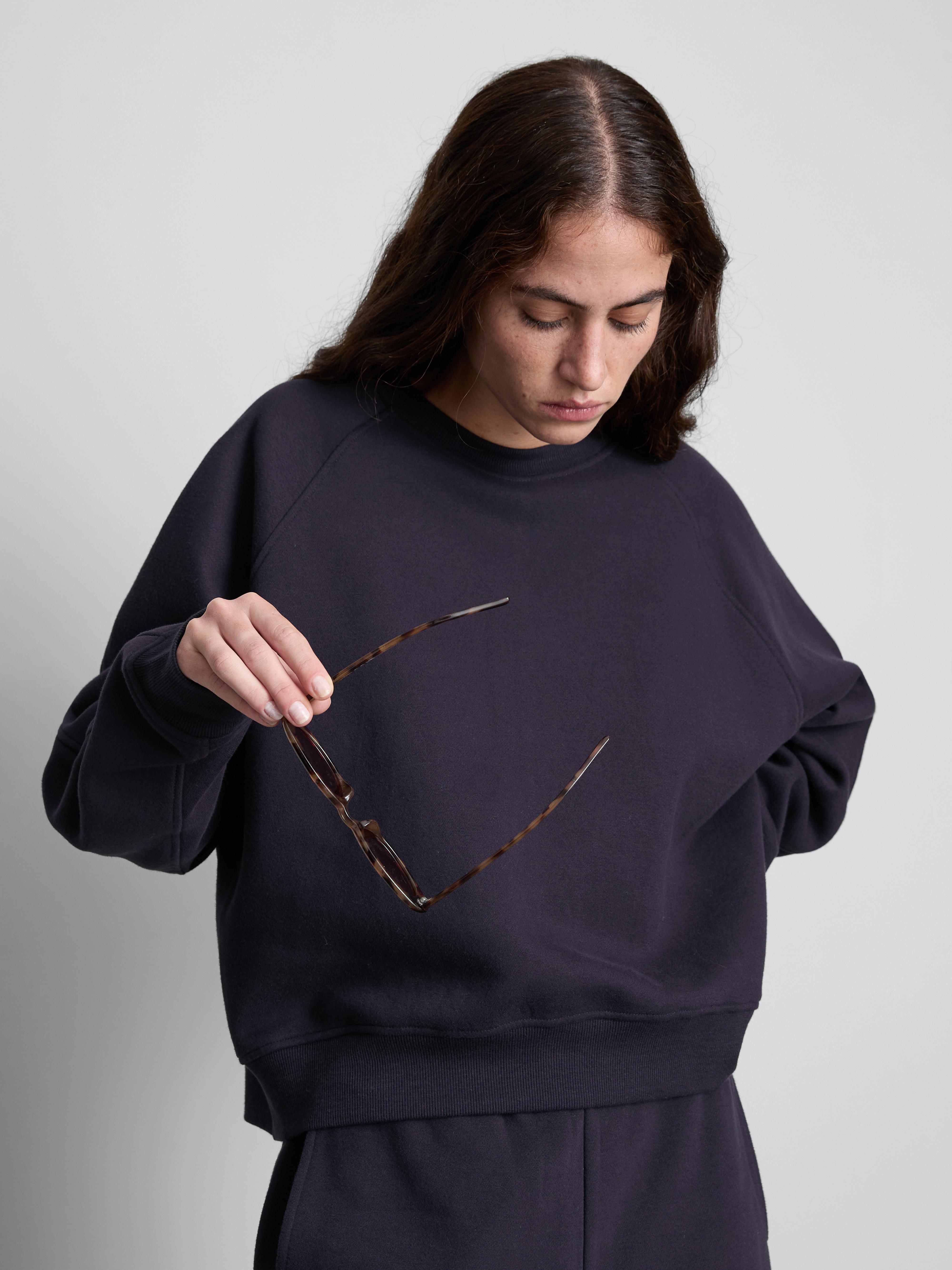 Sudadera holgada con algodón