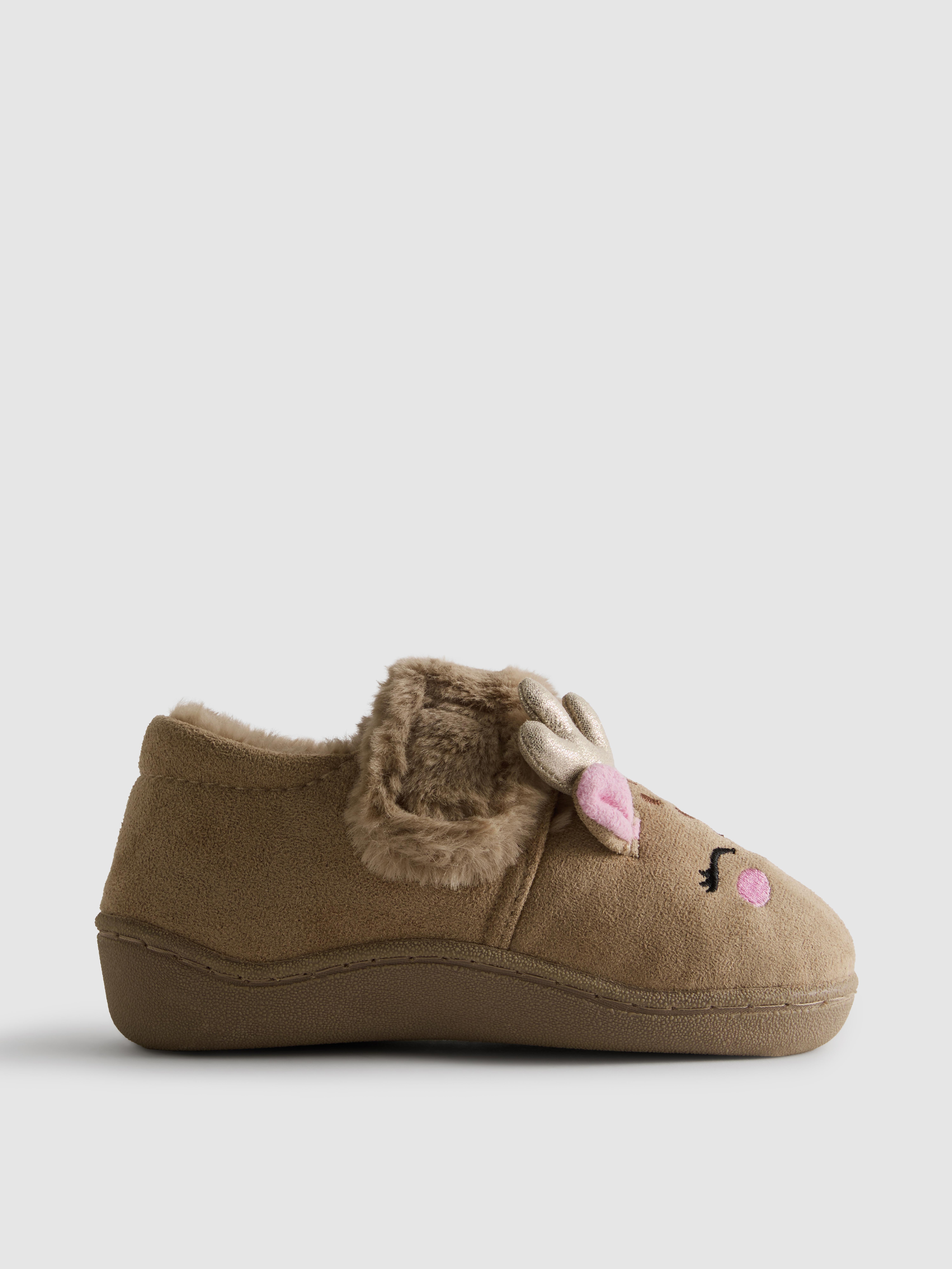 Christmas Reindeer Cupsole Slippers