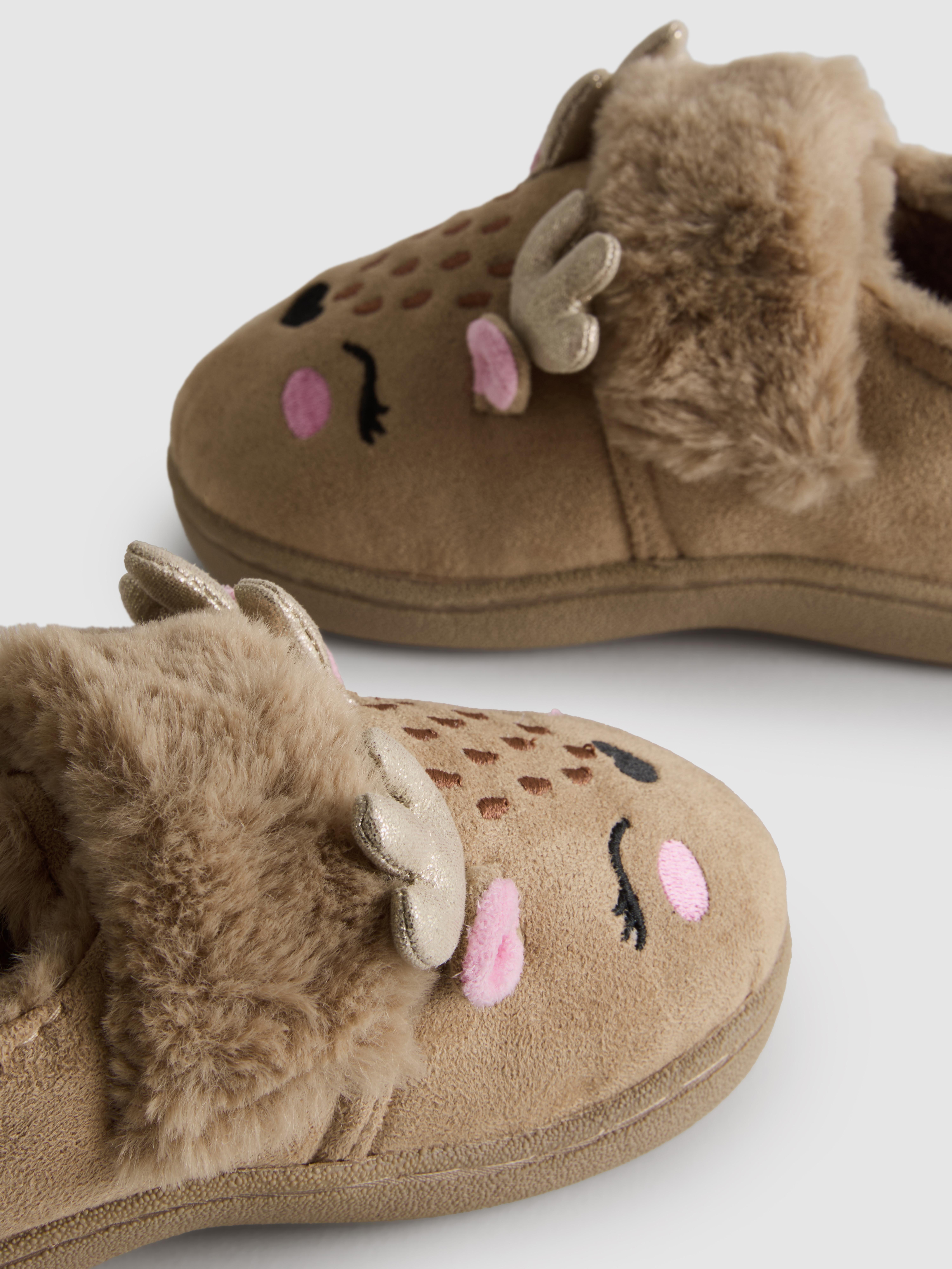 Christmas Reindeer Cupsole Slippers