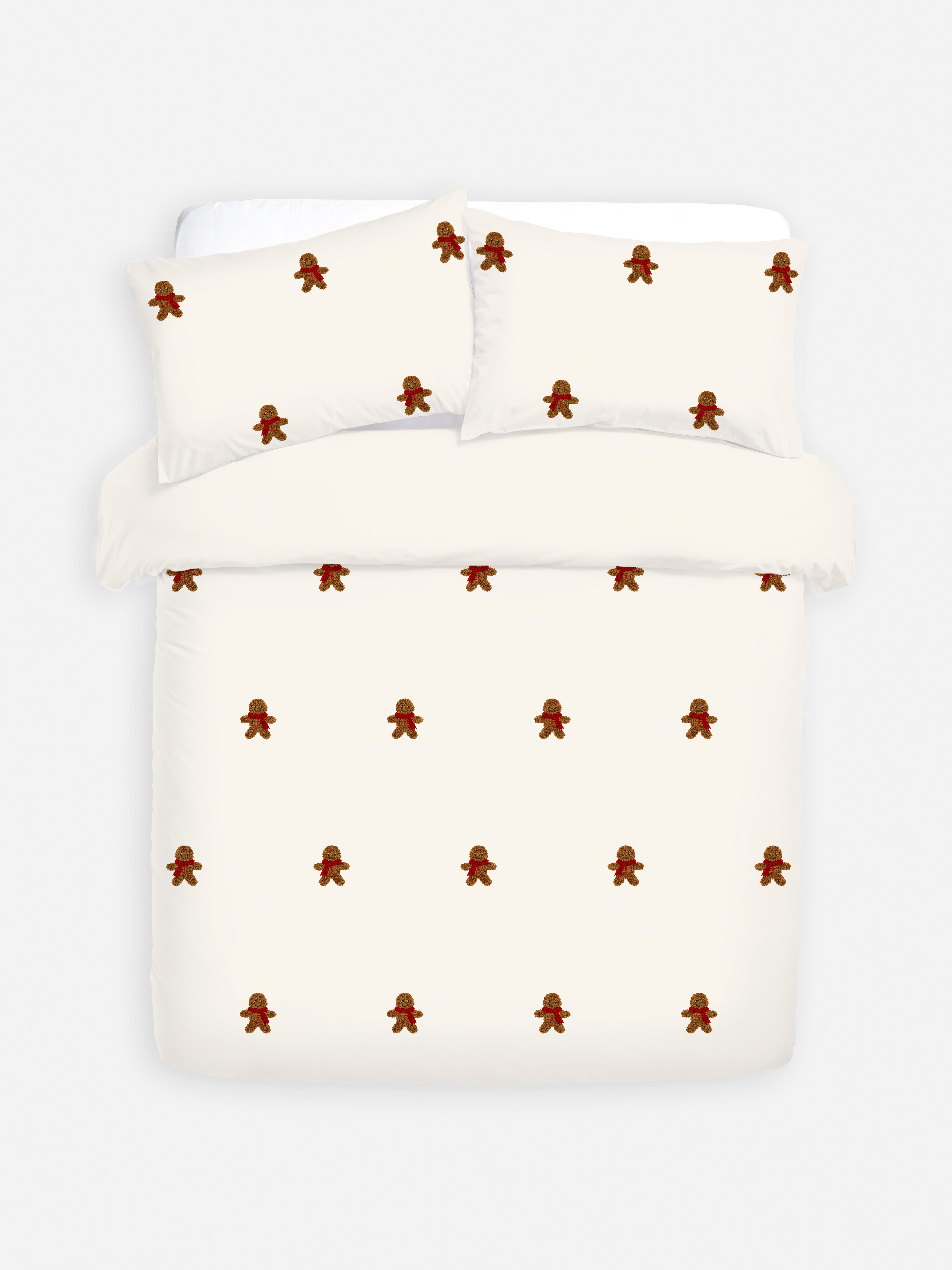 Tufted Gingerbread Double Duvet Cover Set