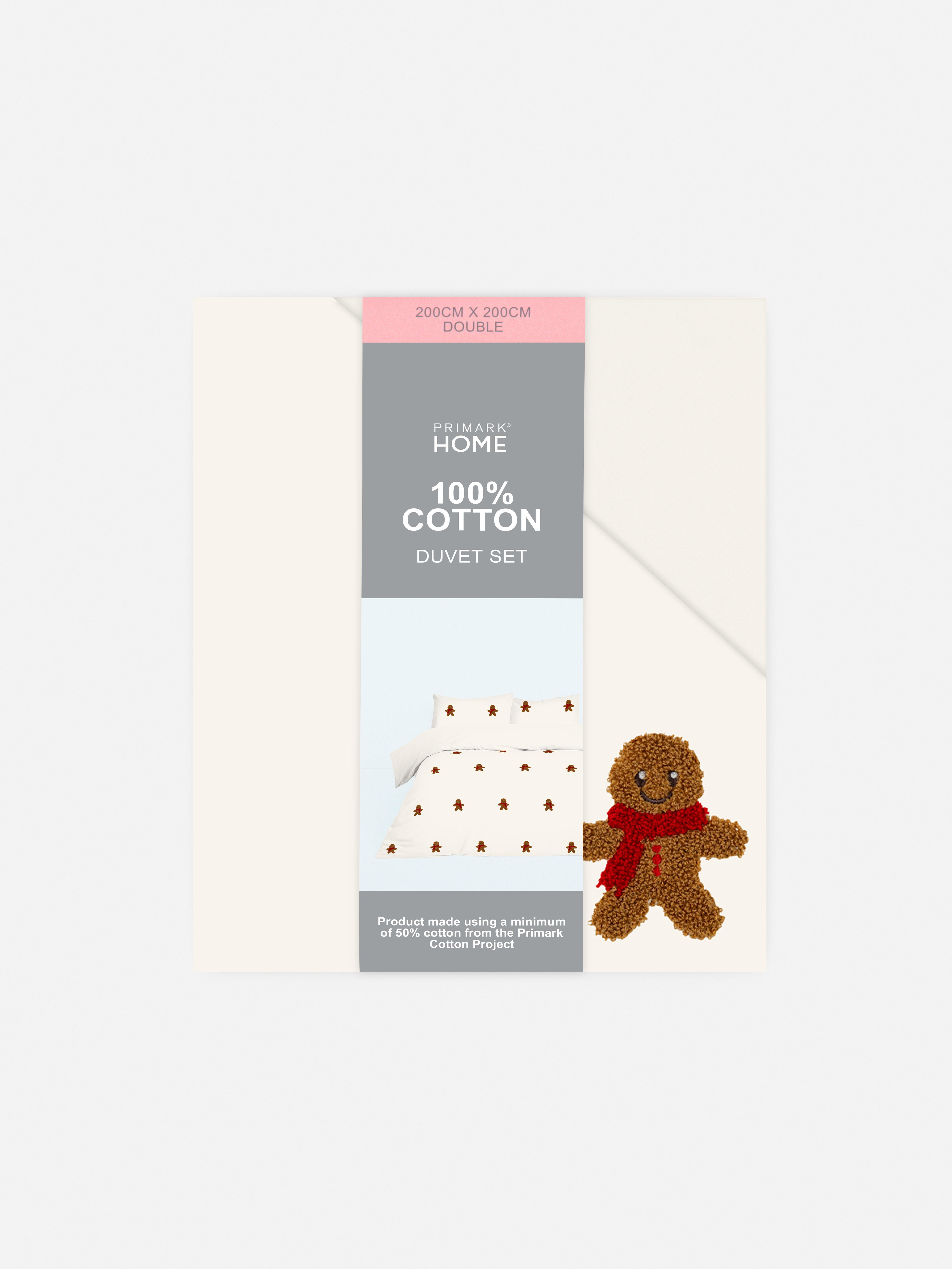 Tufted Gingerbread Double Duvet Cover Set