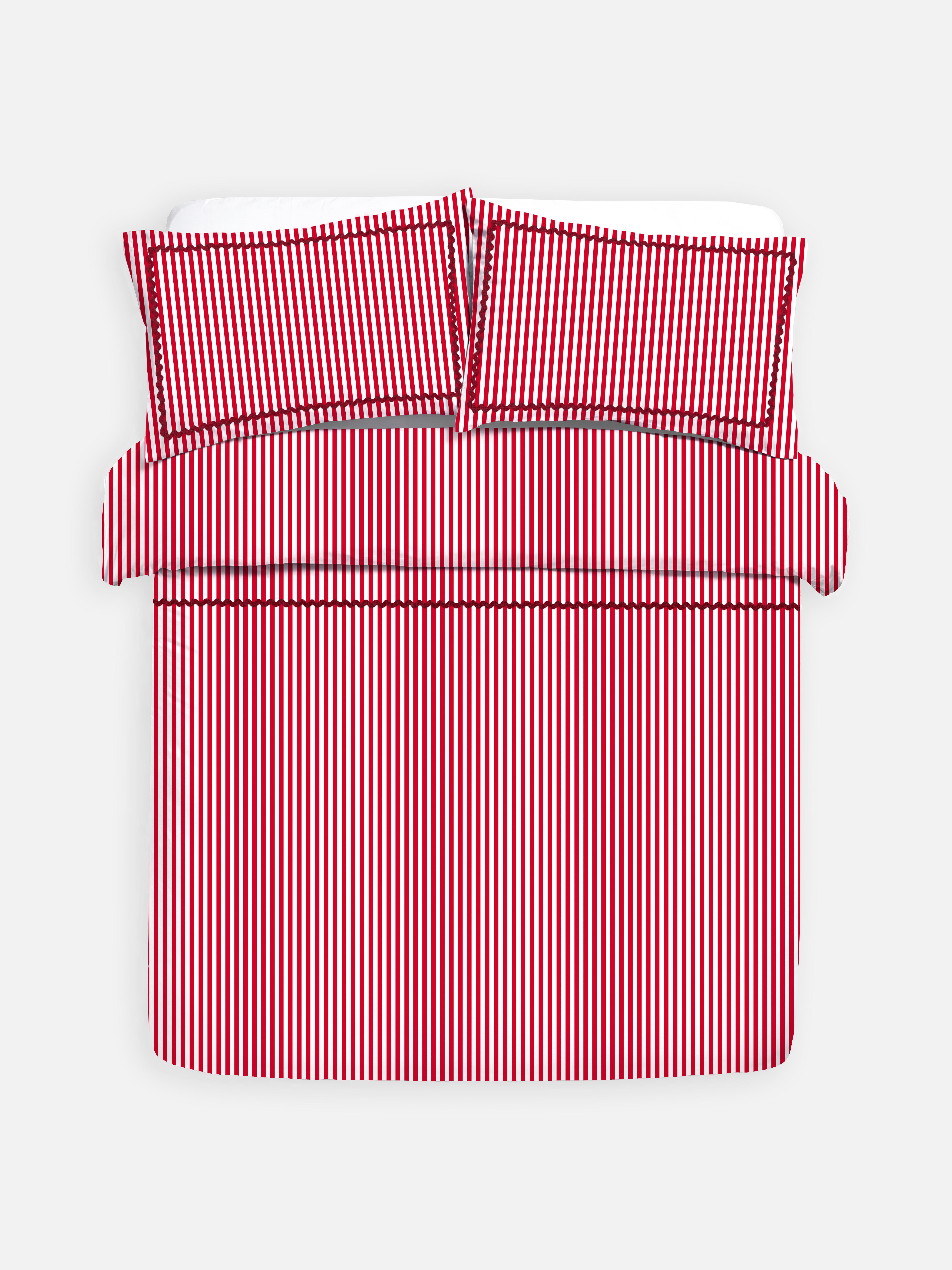 Ric Rac Stripe Super King Duvet Cover Set