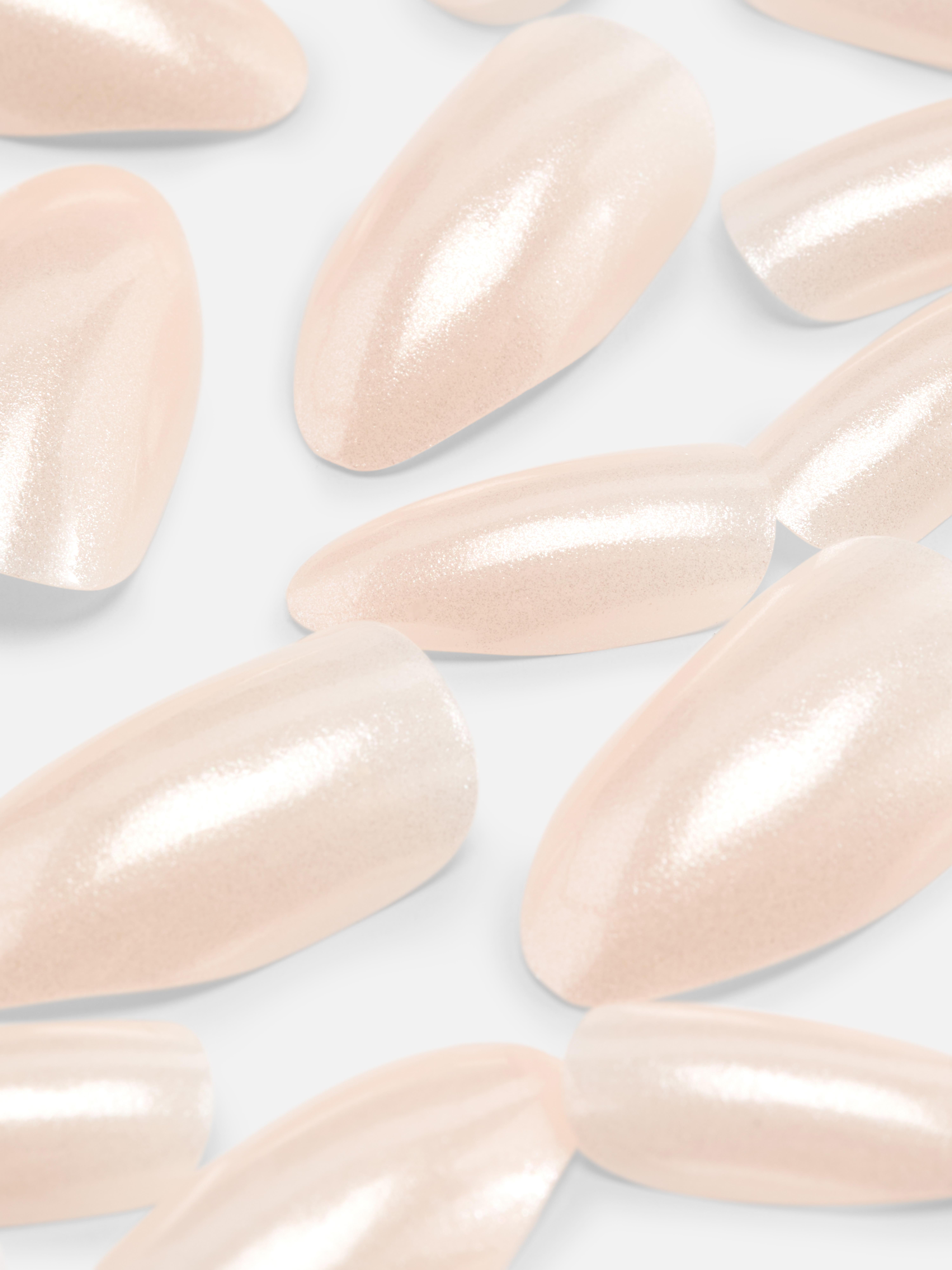 PS... Pointed Glitter False Nails