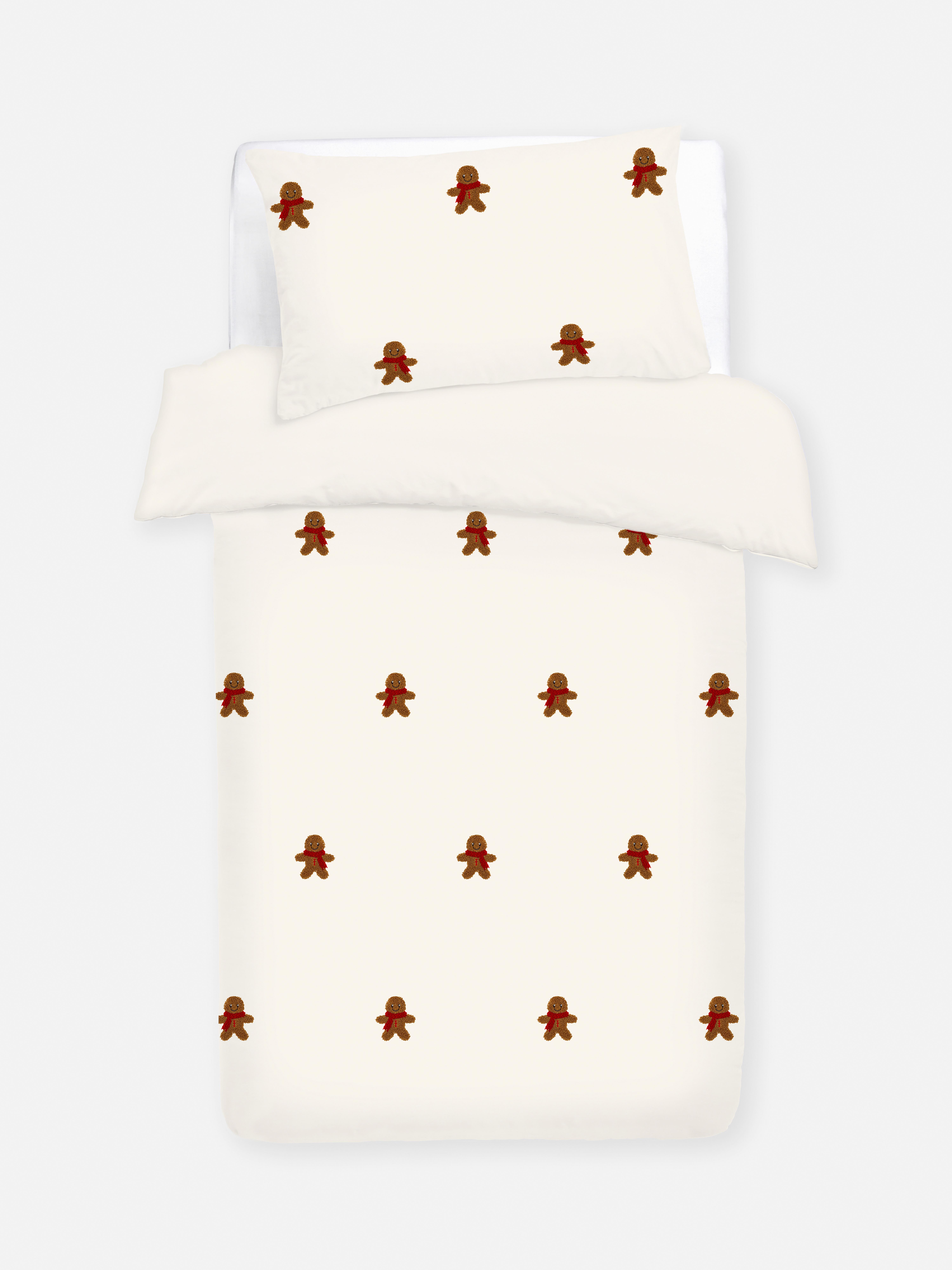Tufted Gingerbread Single Duvet Cover Set
