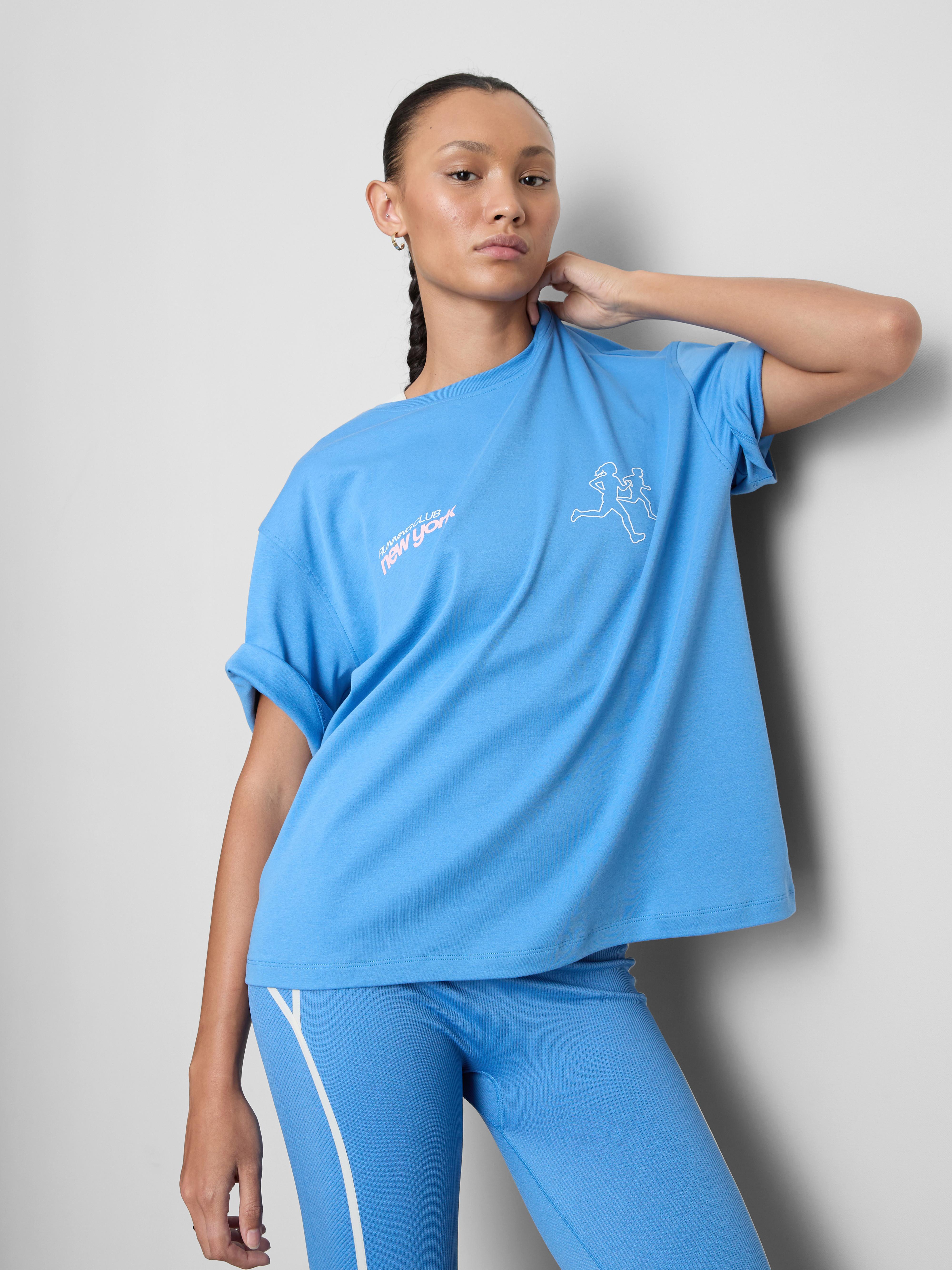 T-shirt gráfico corrida desempenho