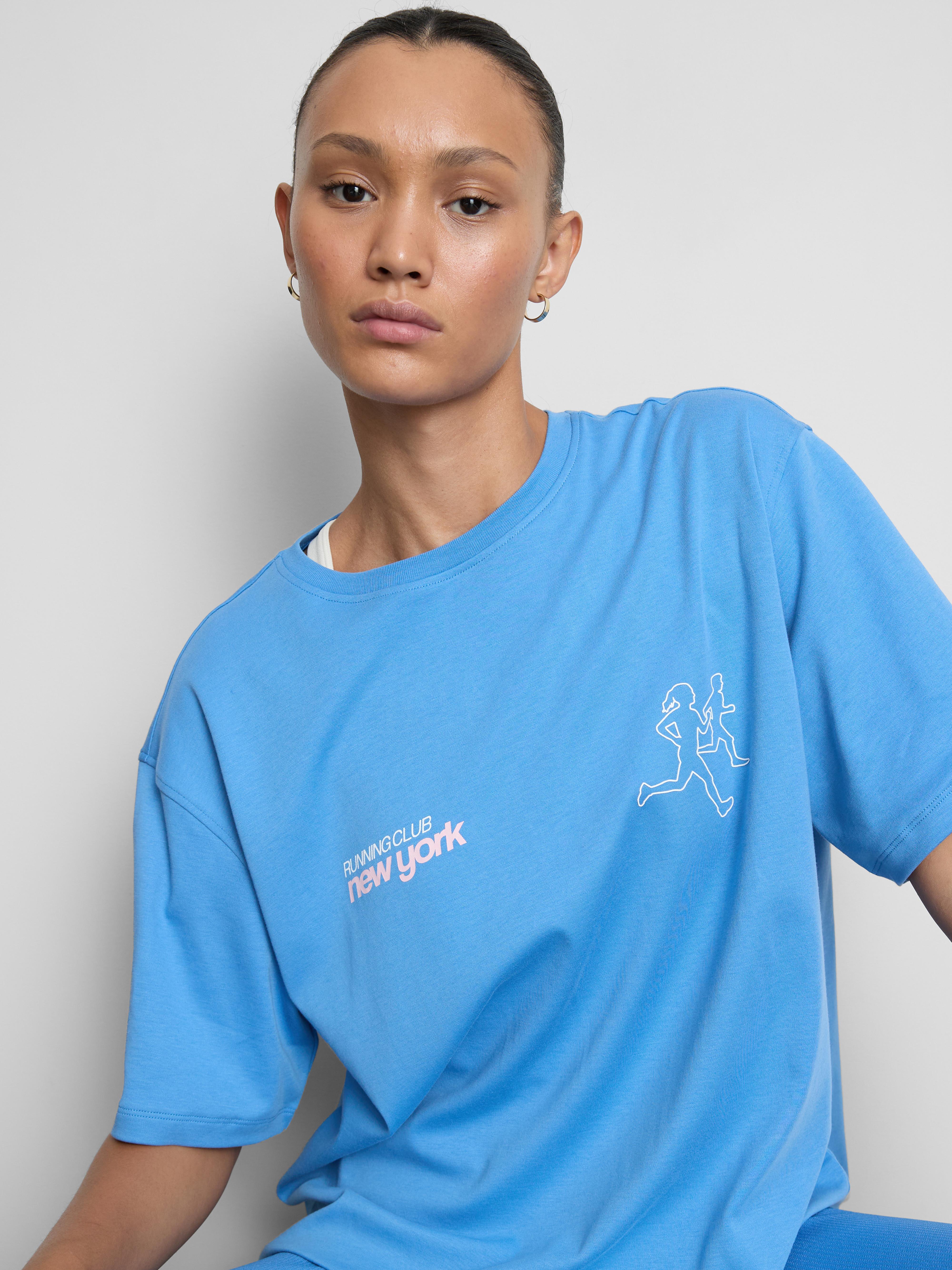 T-shirt gráfico corrida desempenho