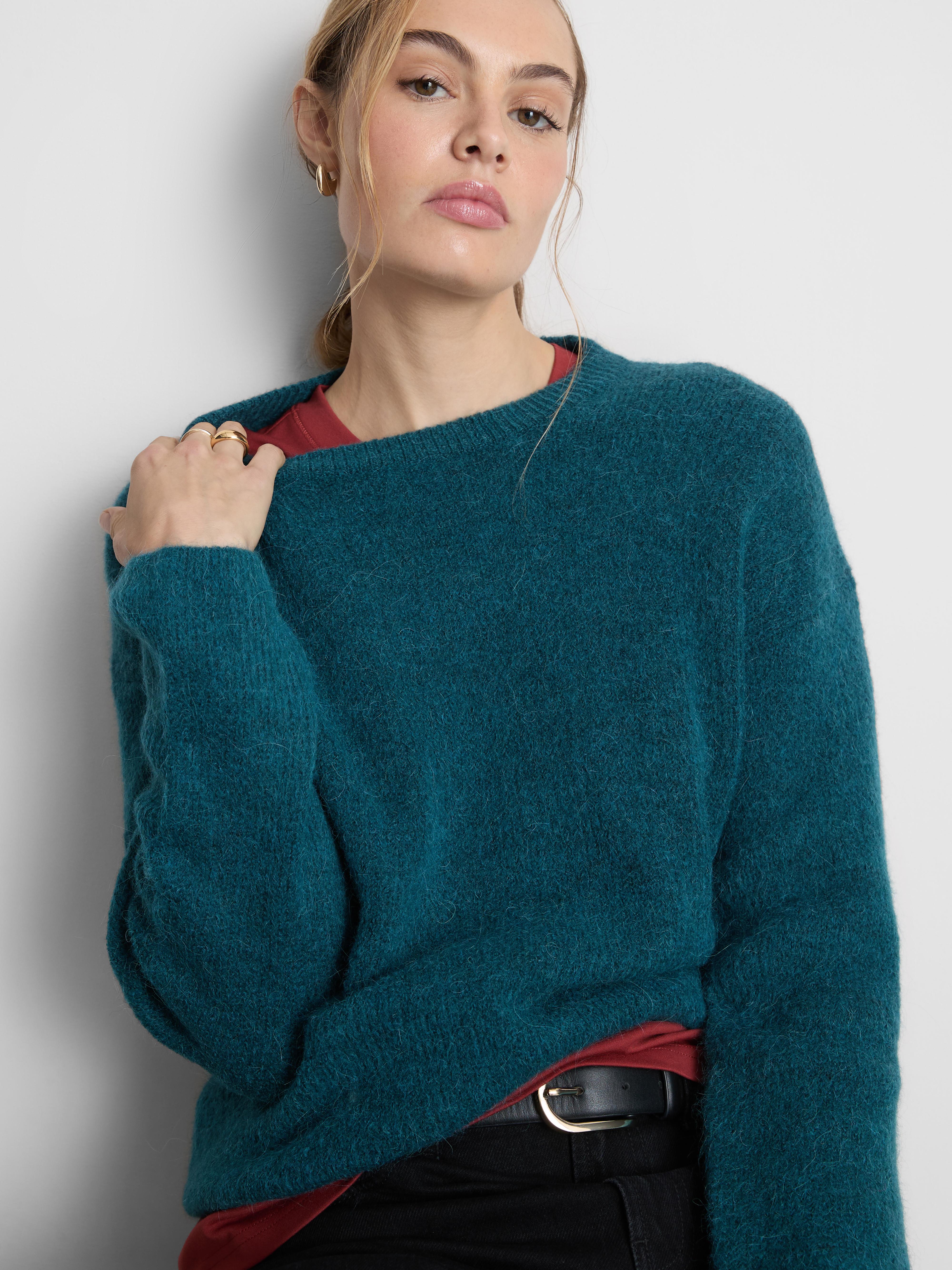 The Edit Ribbed Crew Neck Jumper