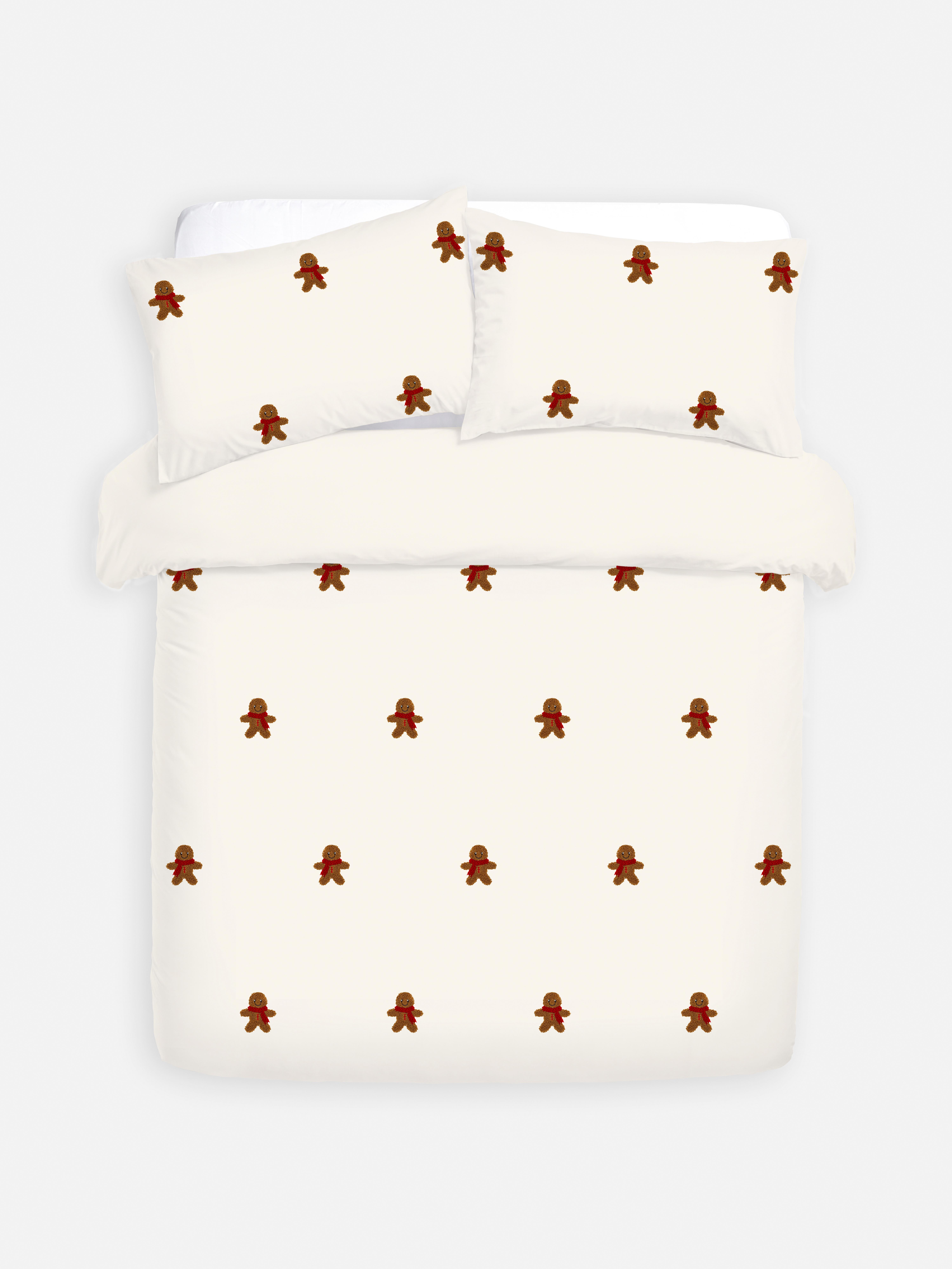Tufted Gingerbread King Duvet Cover Set