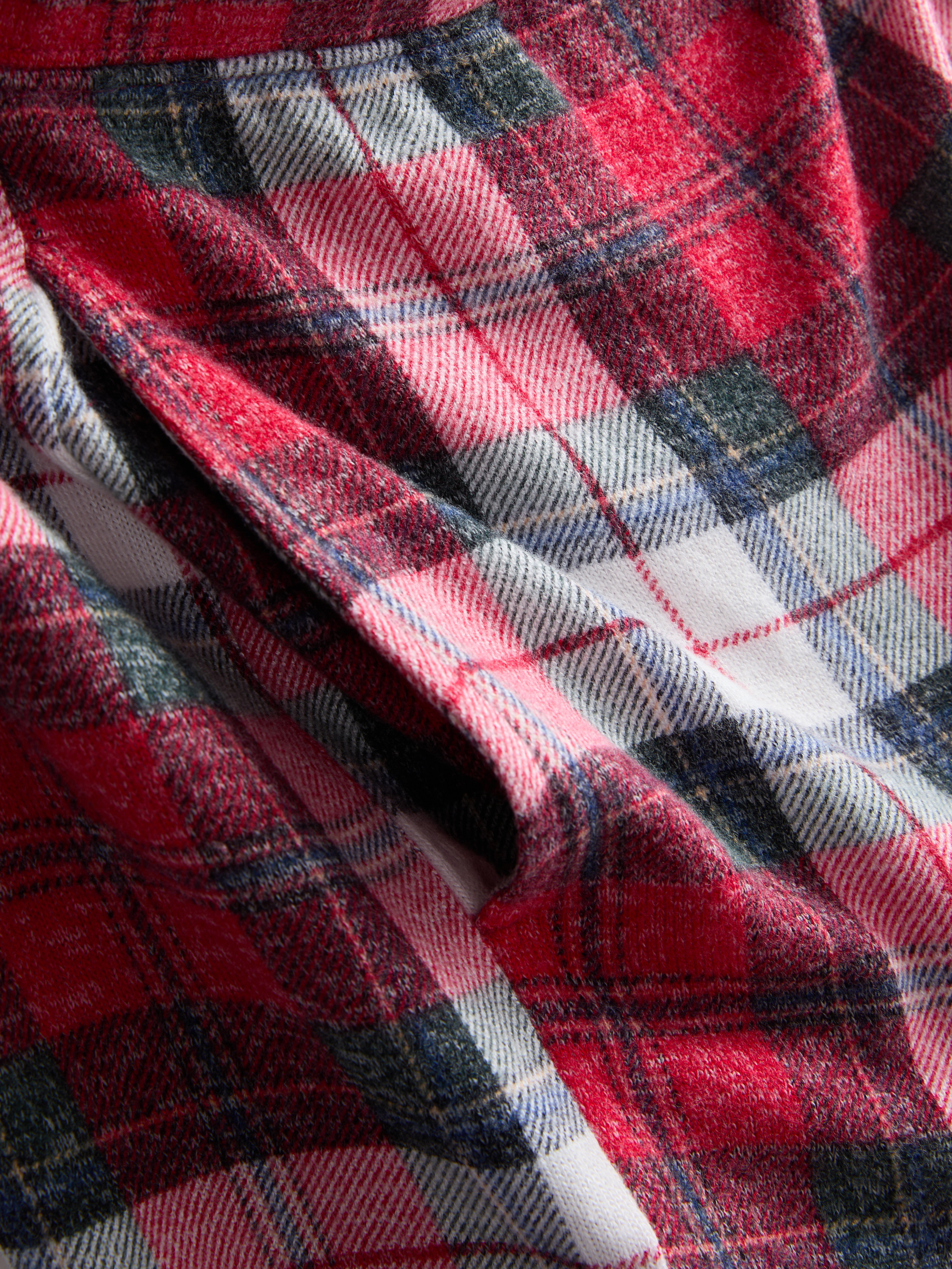 Wide Leg Check Pyjama Bottoms