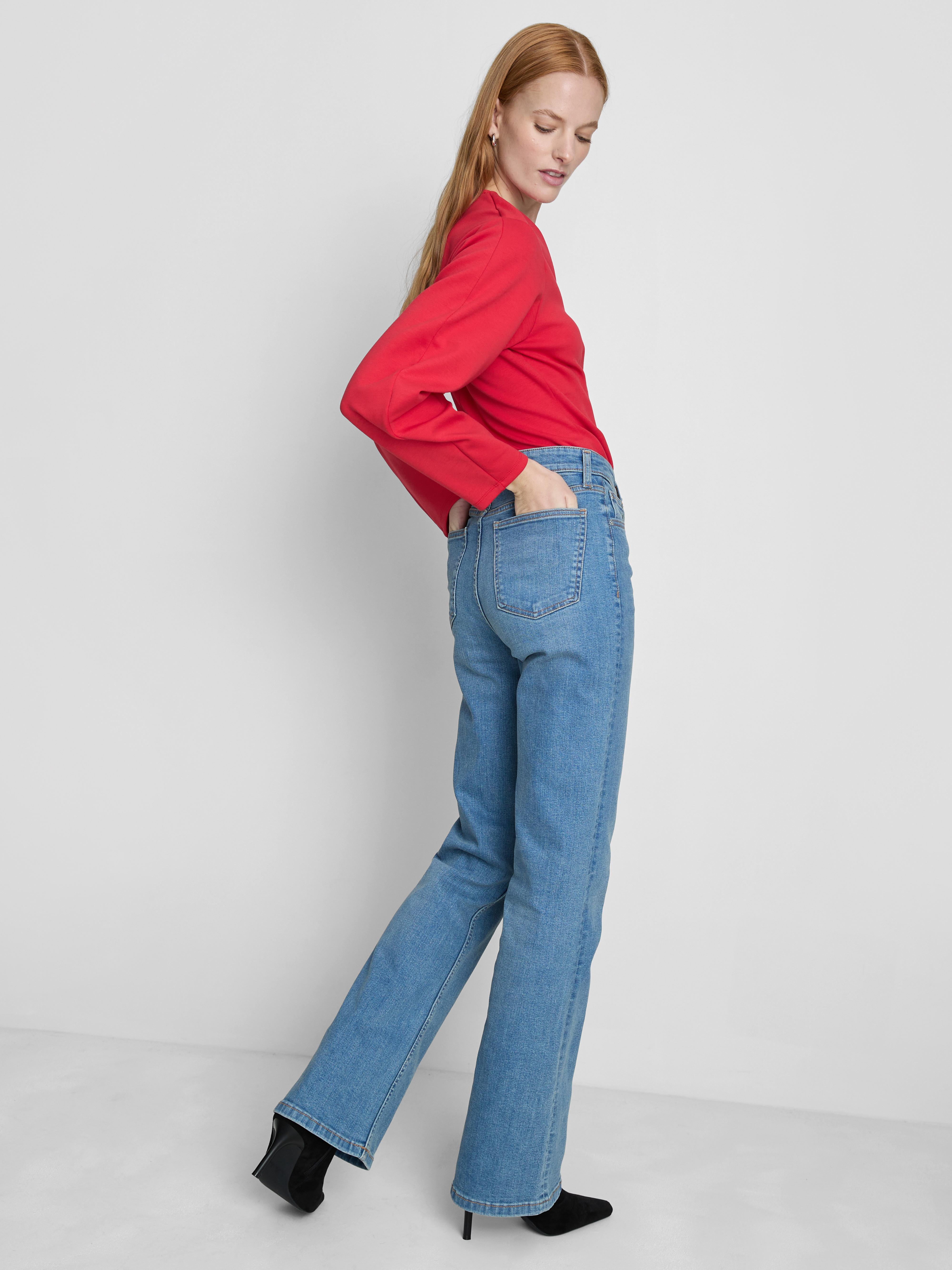 „Paula Echevarría“ Bootcut-Jeans mit Knopfleiste