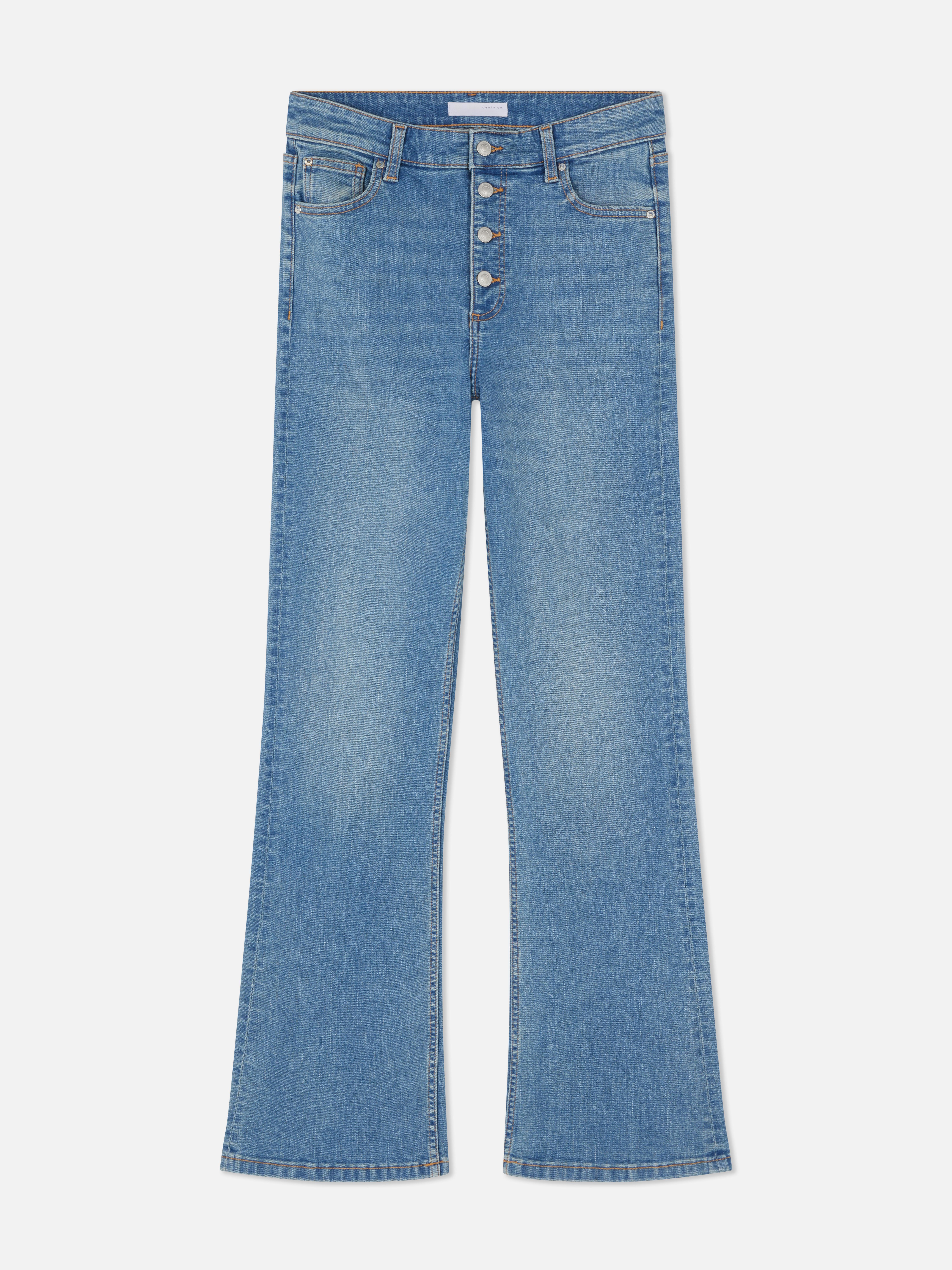 „Paula Echevarría“ Bootcut-Jeans mit Knopfleiste