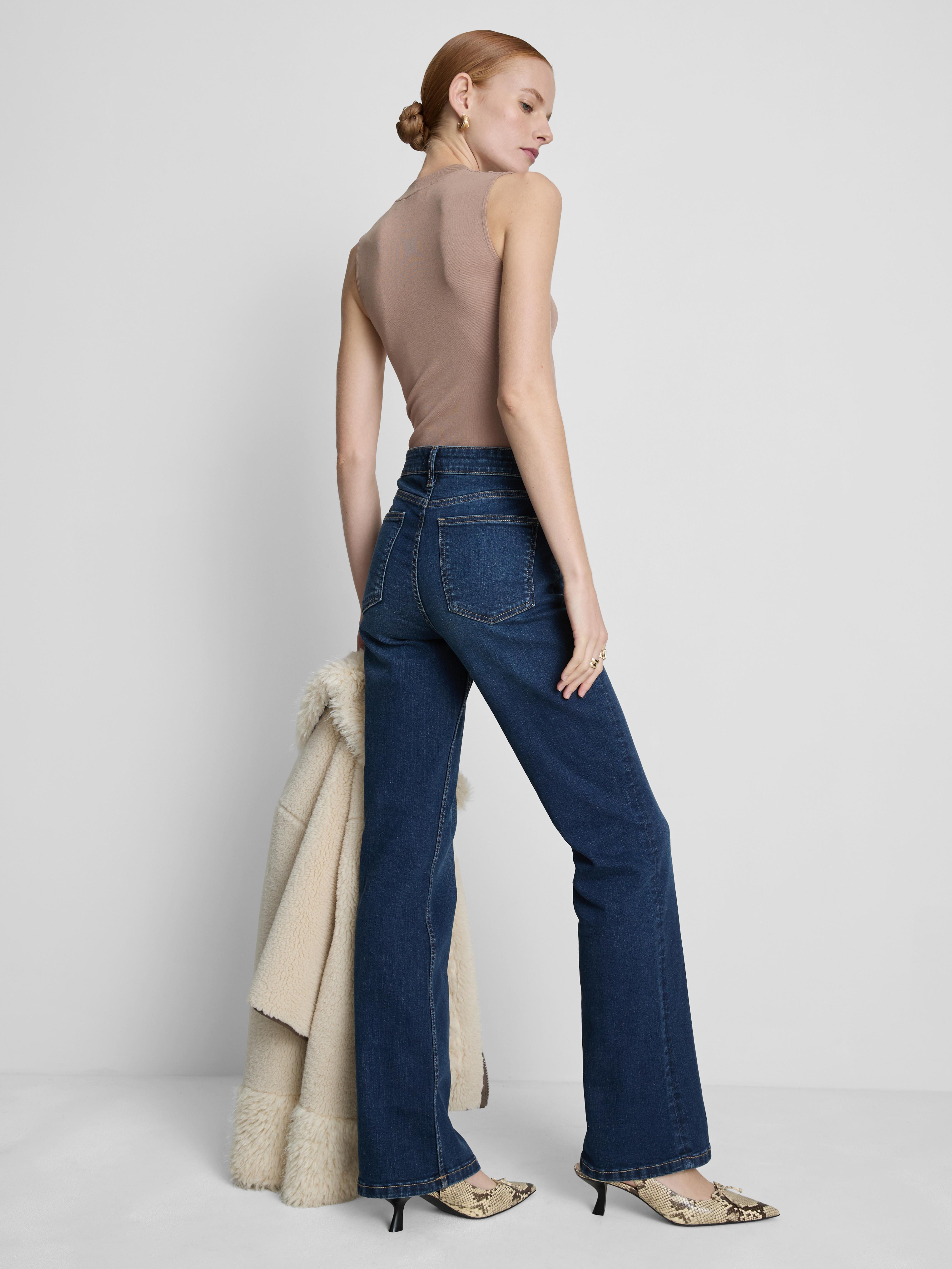 „Paula Echevarría“ Bootcut-Jeans mit Knopfleiste