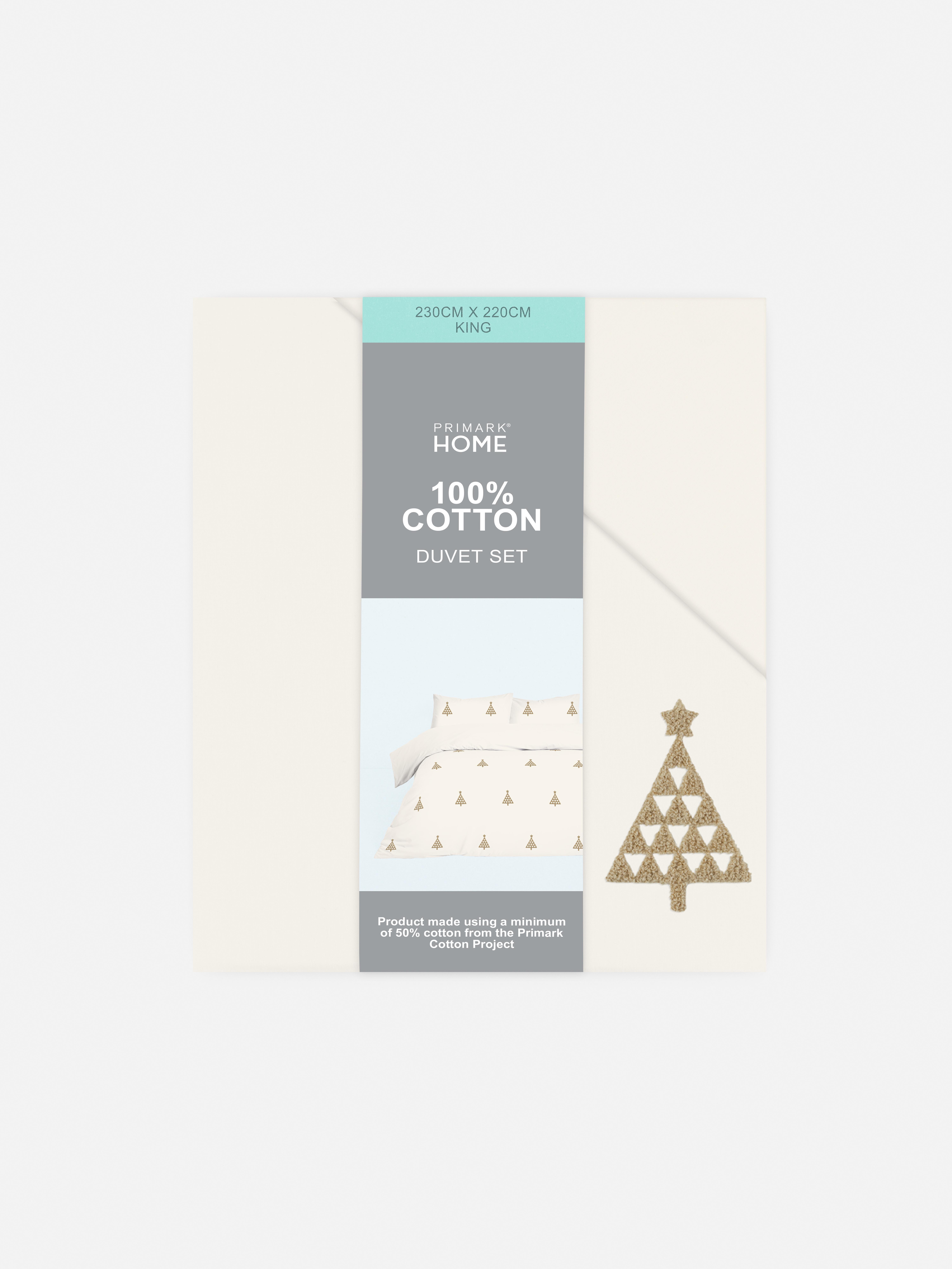 Set copripiumone matrimoniale alberi di Natale