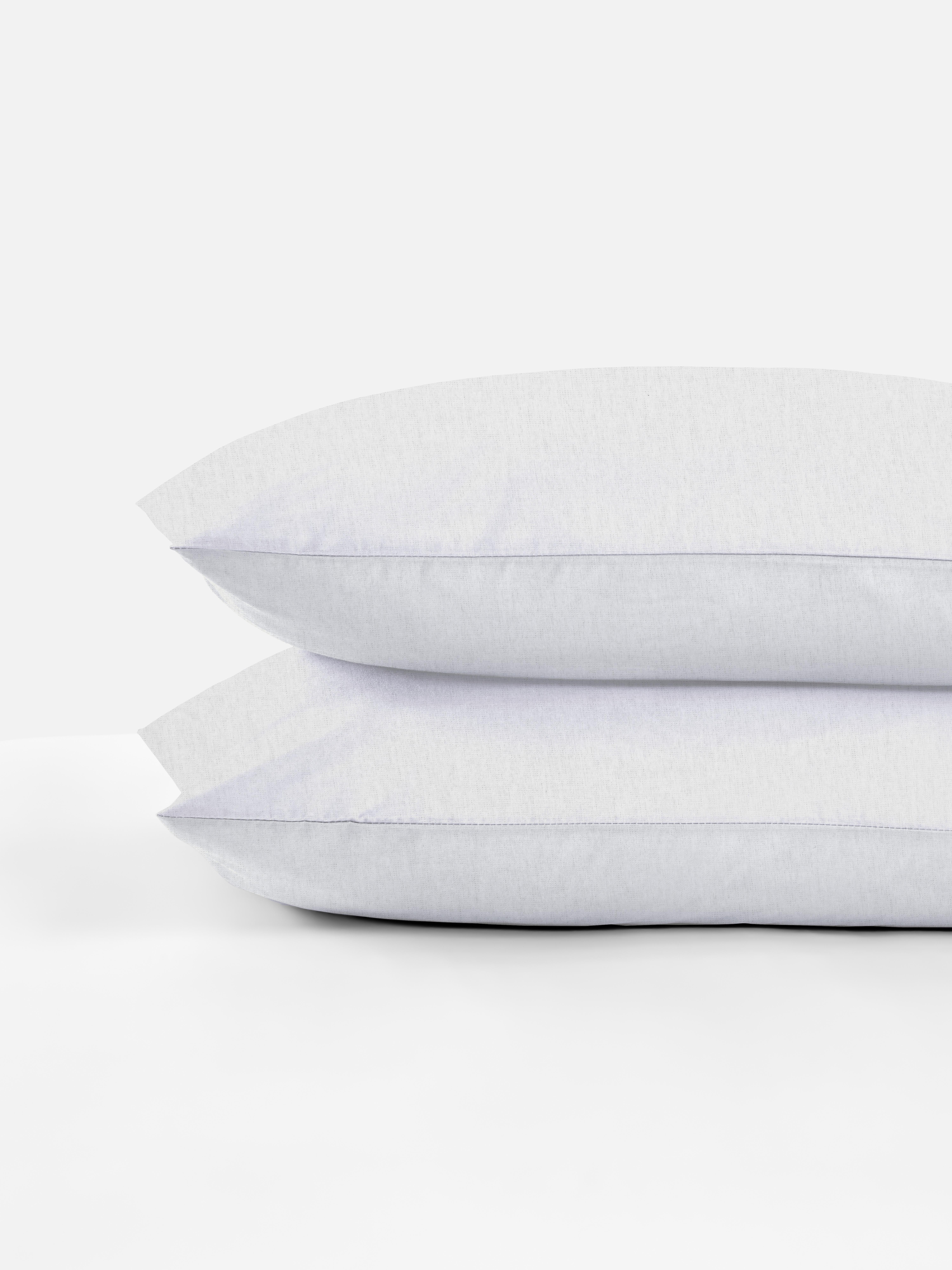 Pack de 2 fundas de almohada de algodón peinado
