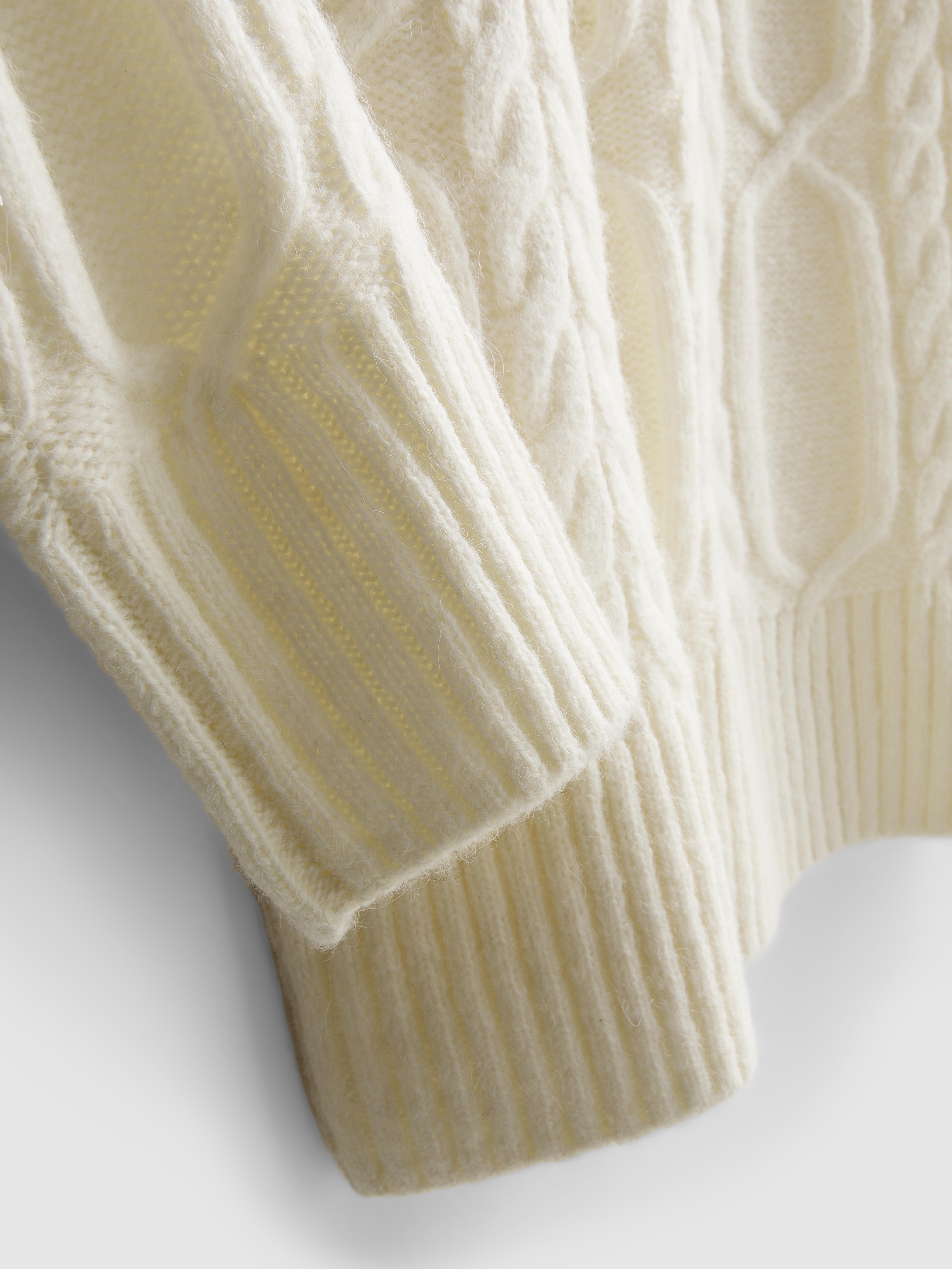 High Neck Cable Knit Jumper