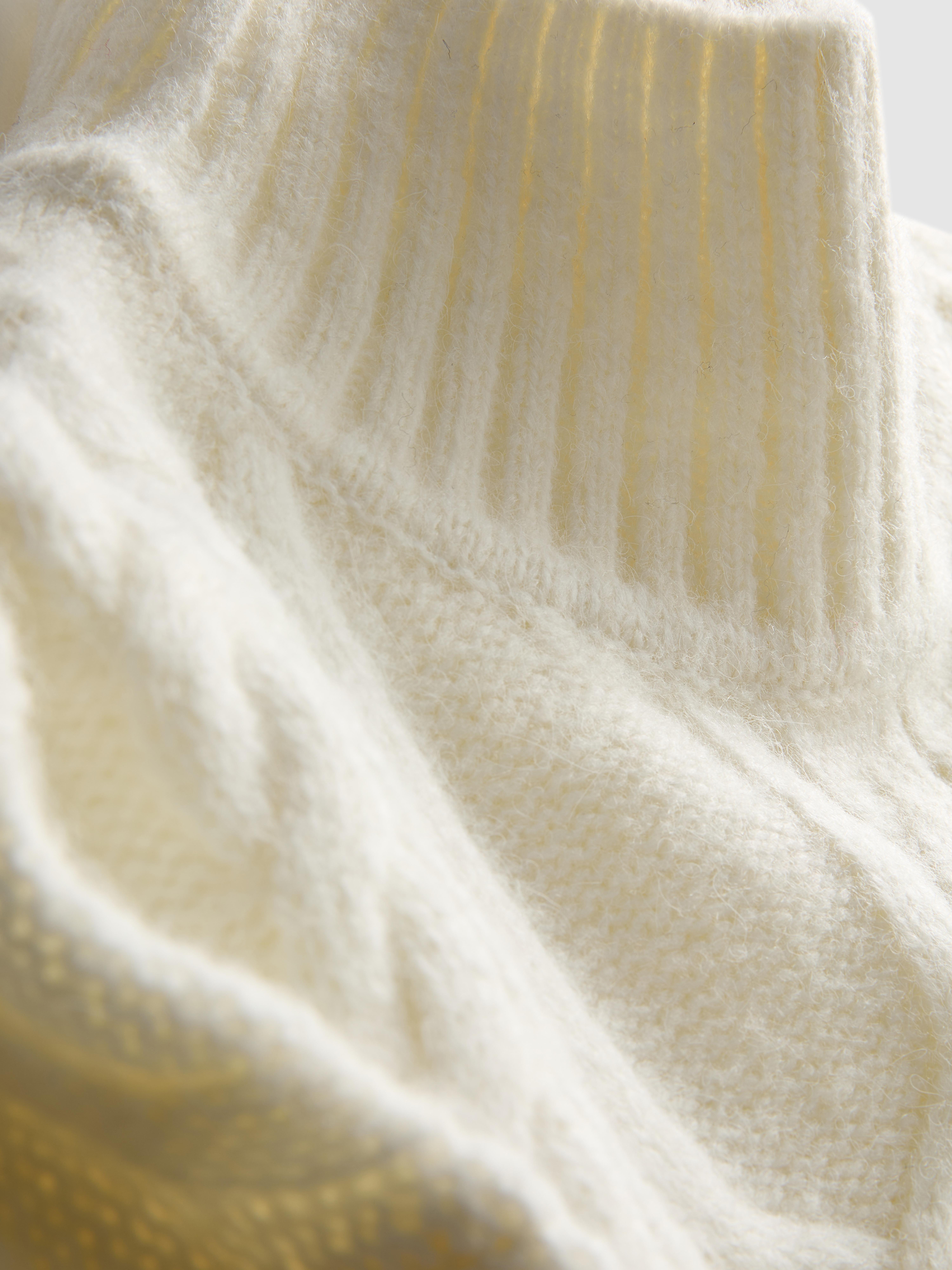 High Neck Cable Knit Jumper