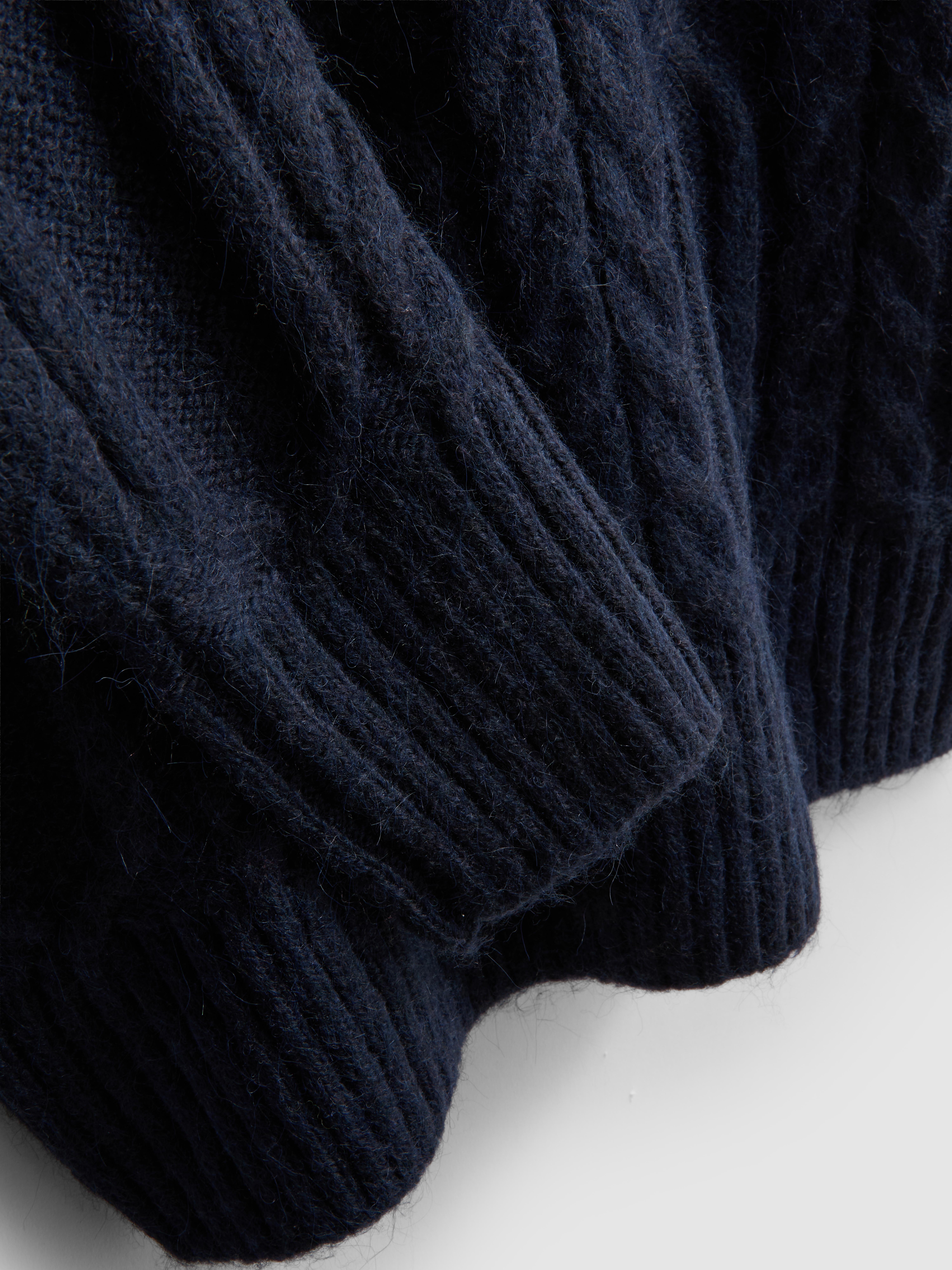 High Neck Cable Knit Jumper