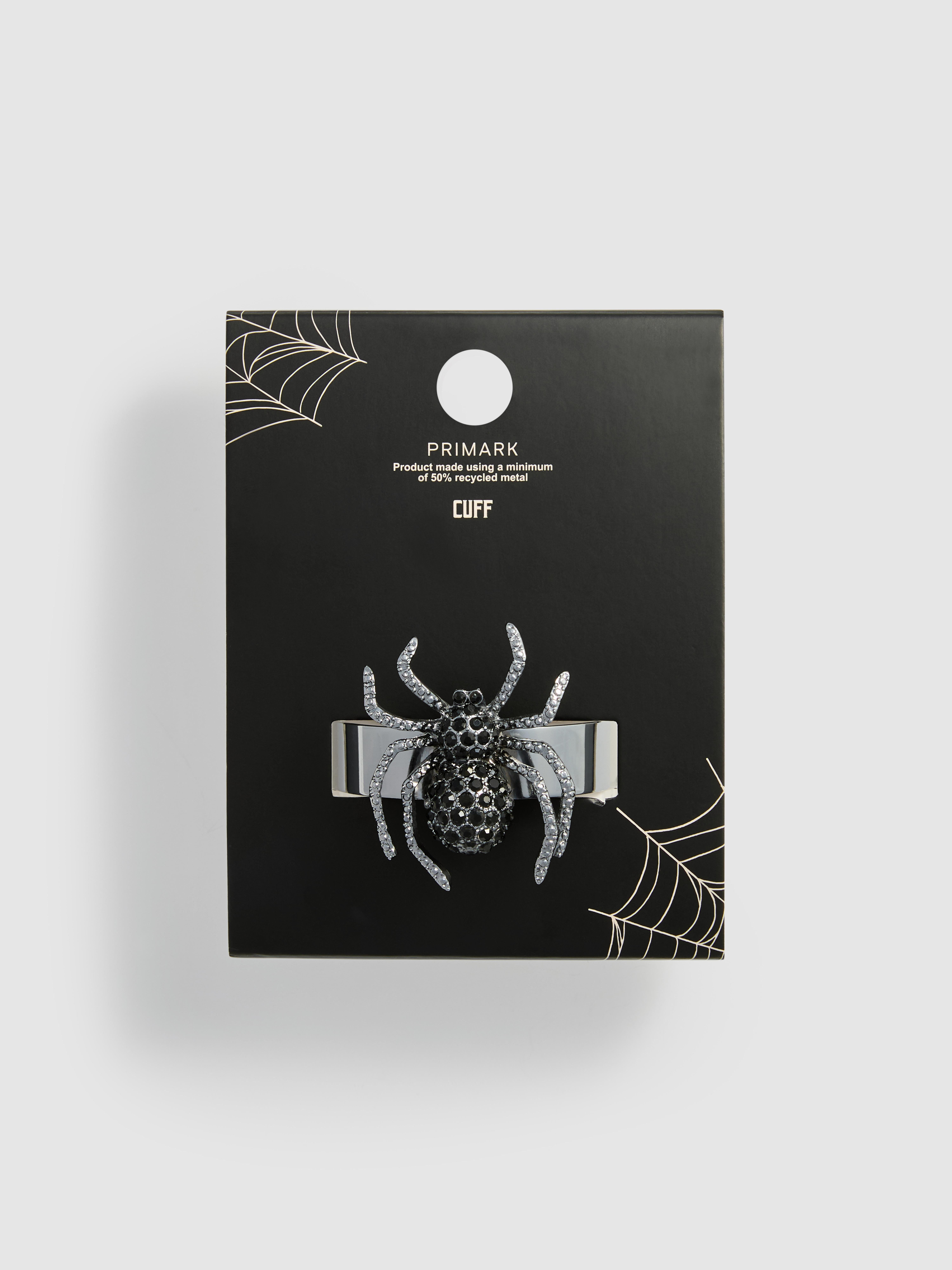 Halloween Spider Diamanté Cuff Bracelet