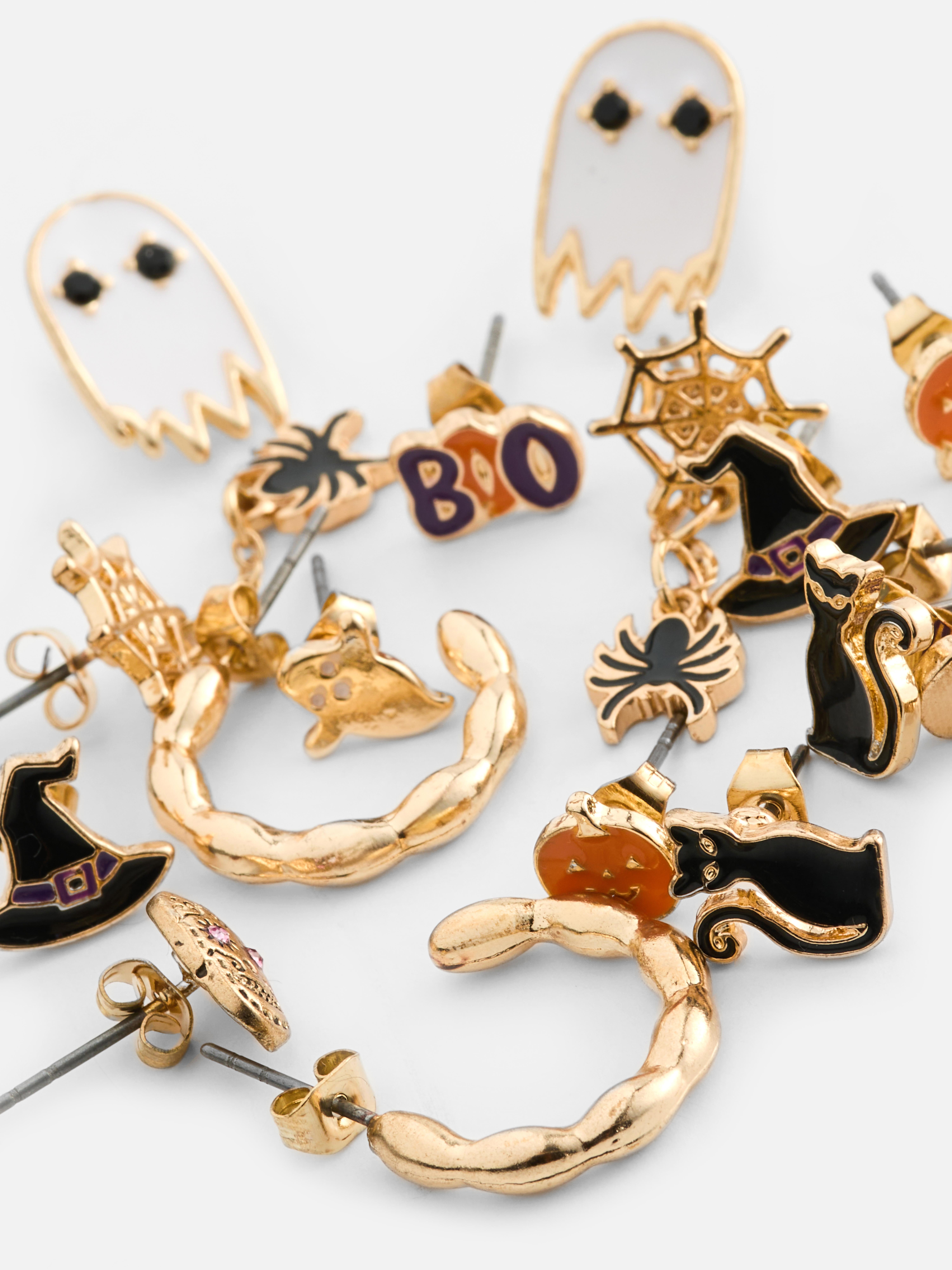 Oorknopjes Halloween, set van 9