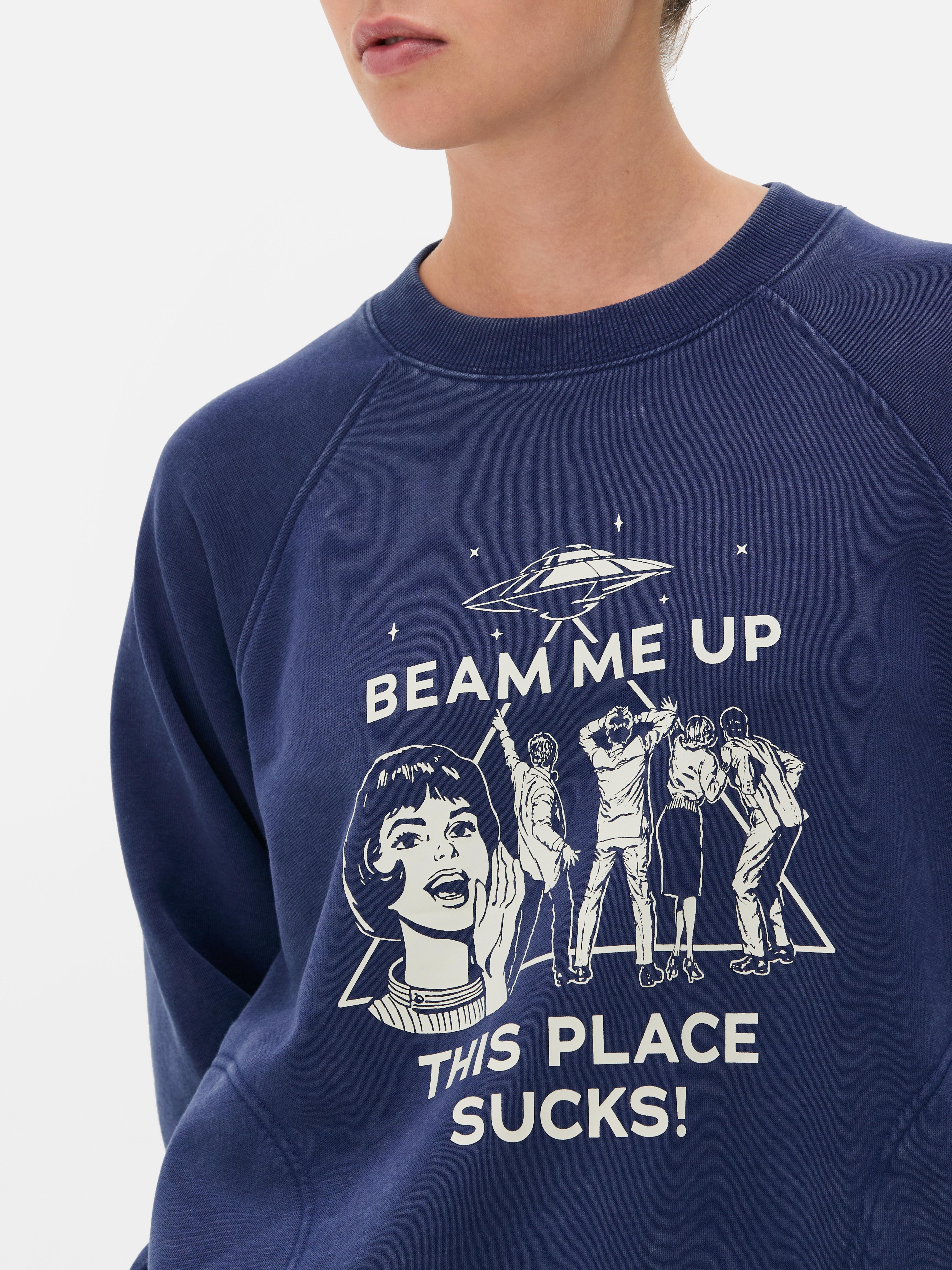 Bluza z nadrukiem Stranger Things Beam Me Up