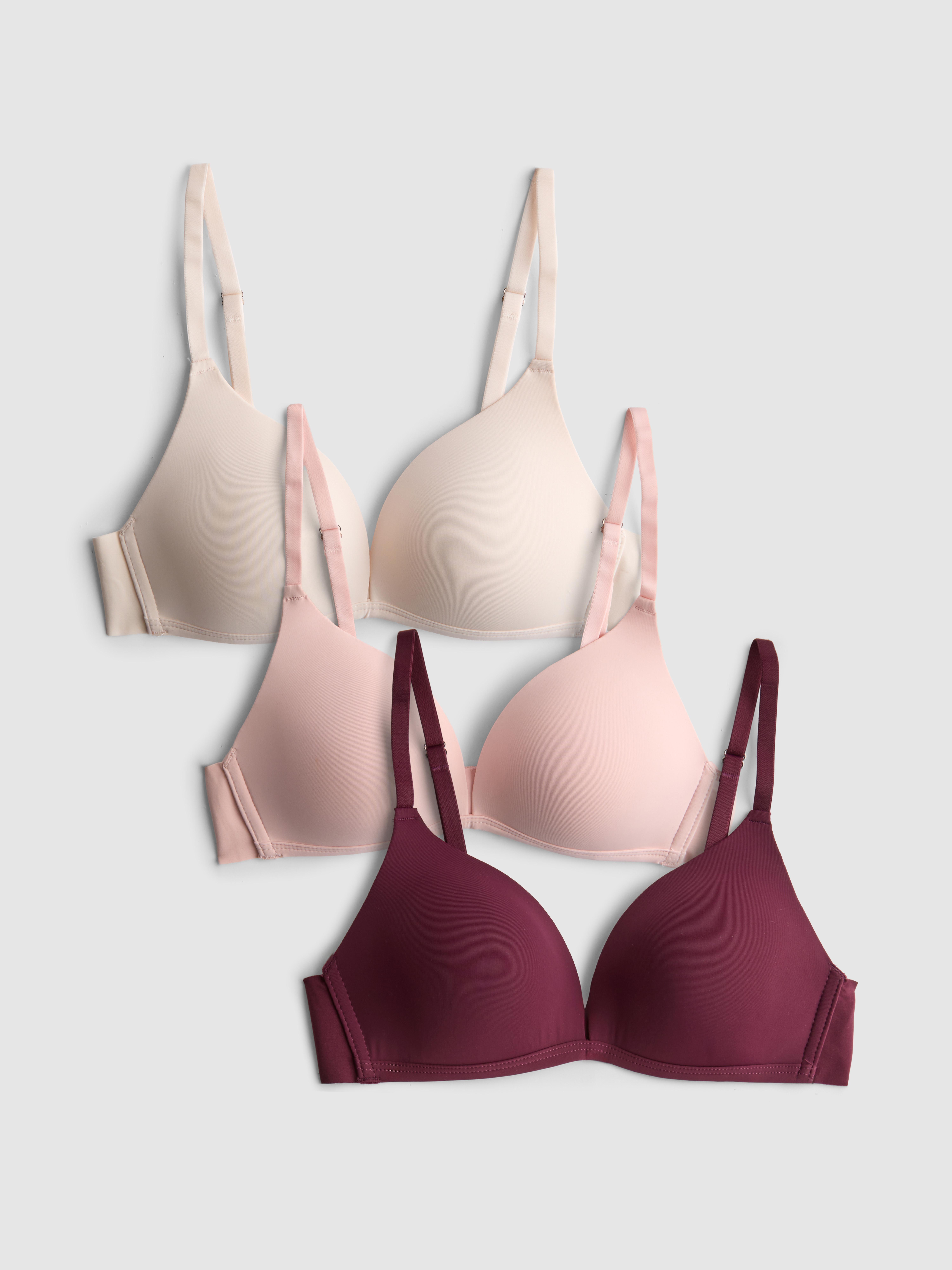 3pk Breast Cancer Awareness Wireless Bras
