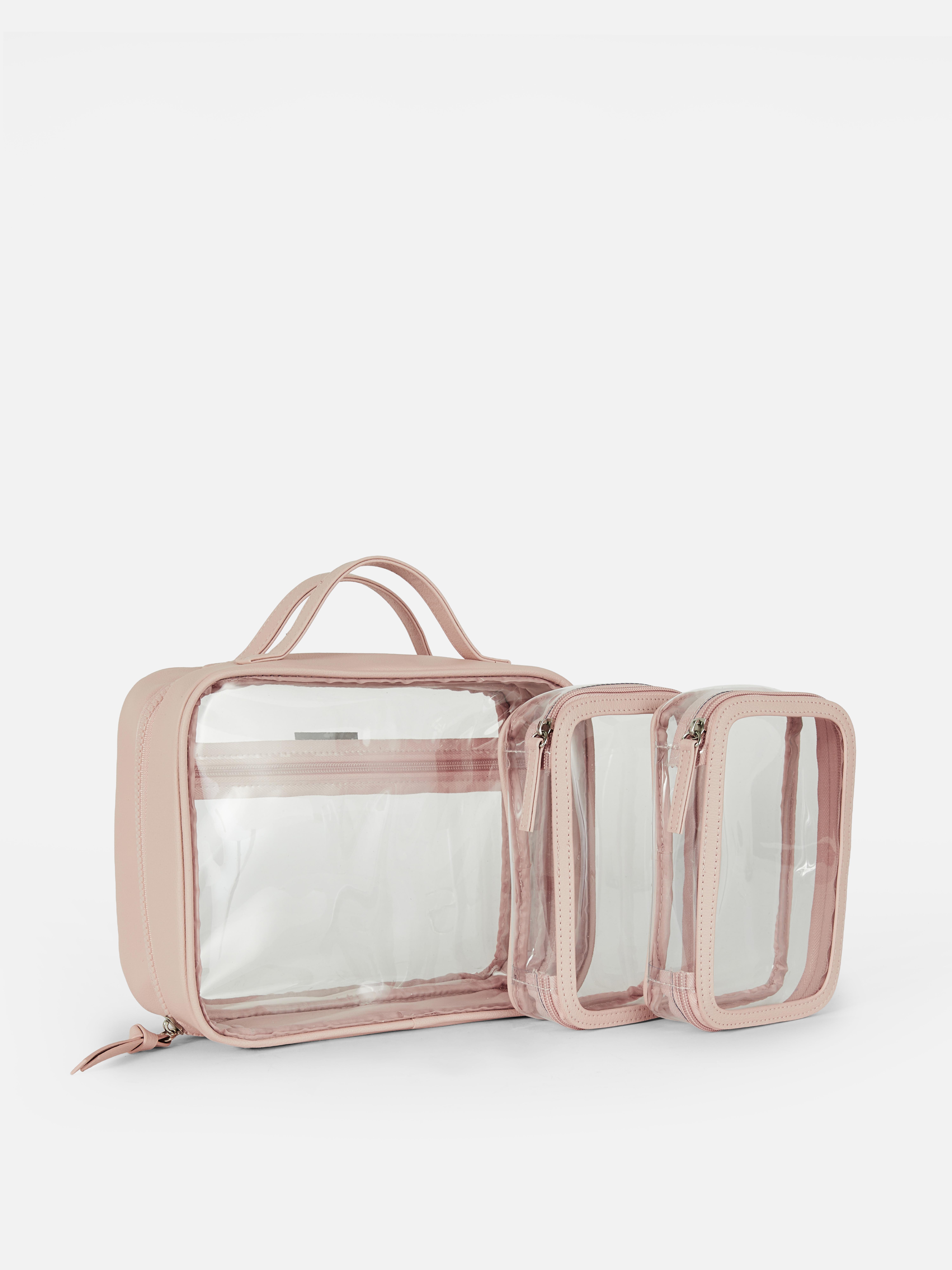 Make-uptasjes voor op reis, set van 3