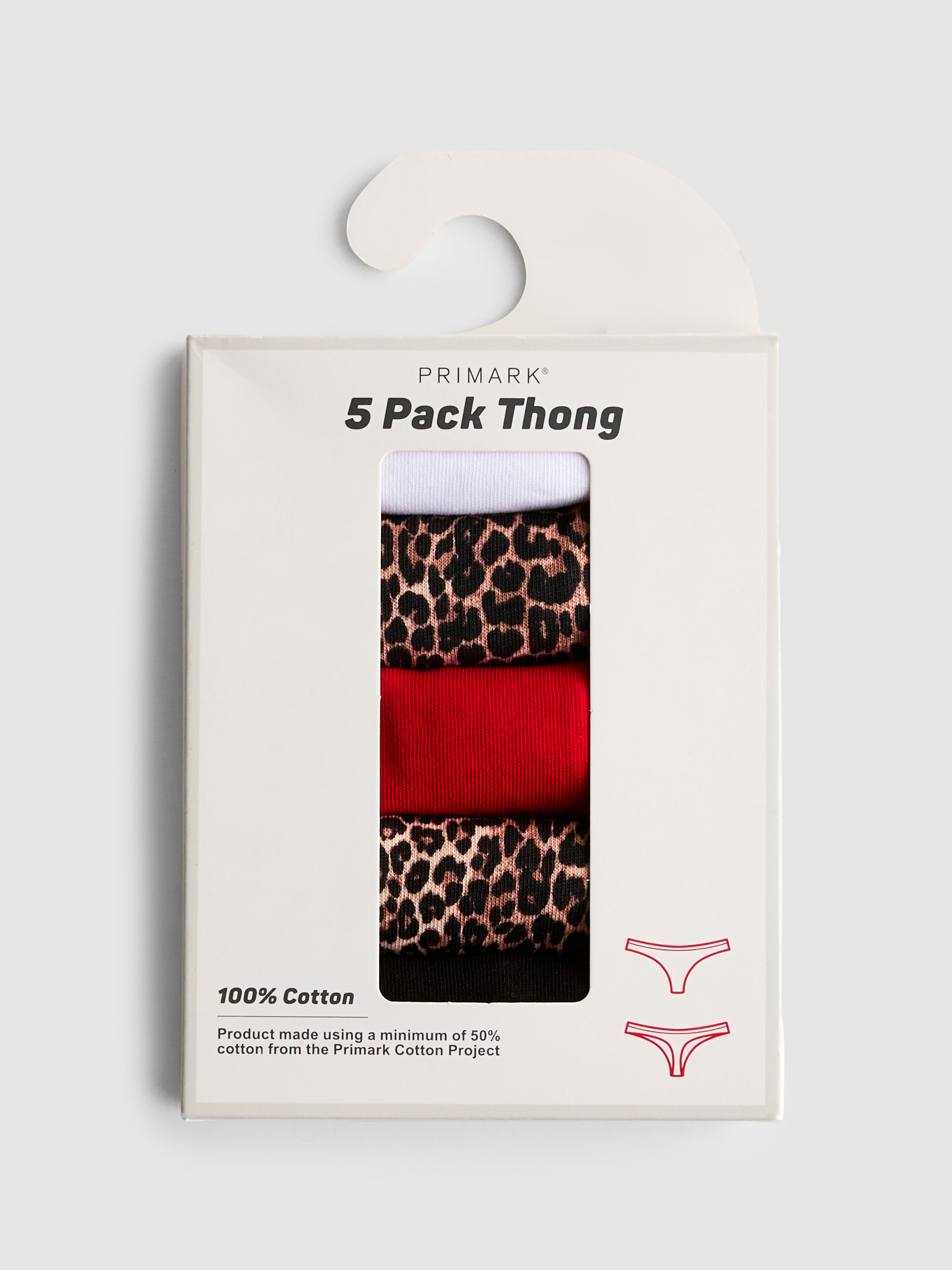 5-Pack Cotton Thongs