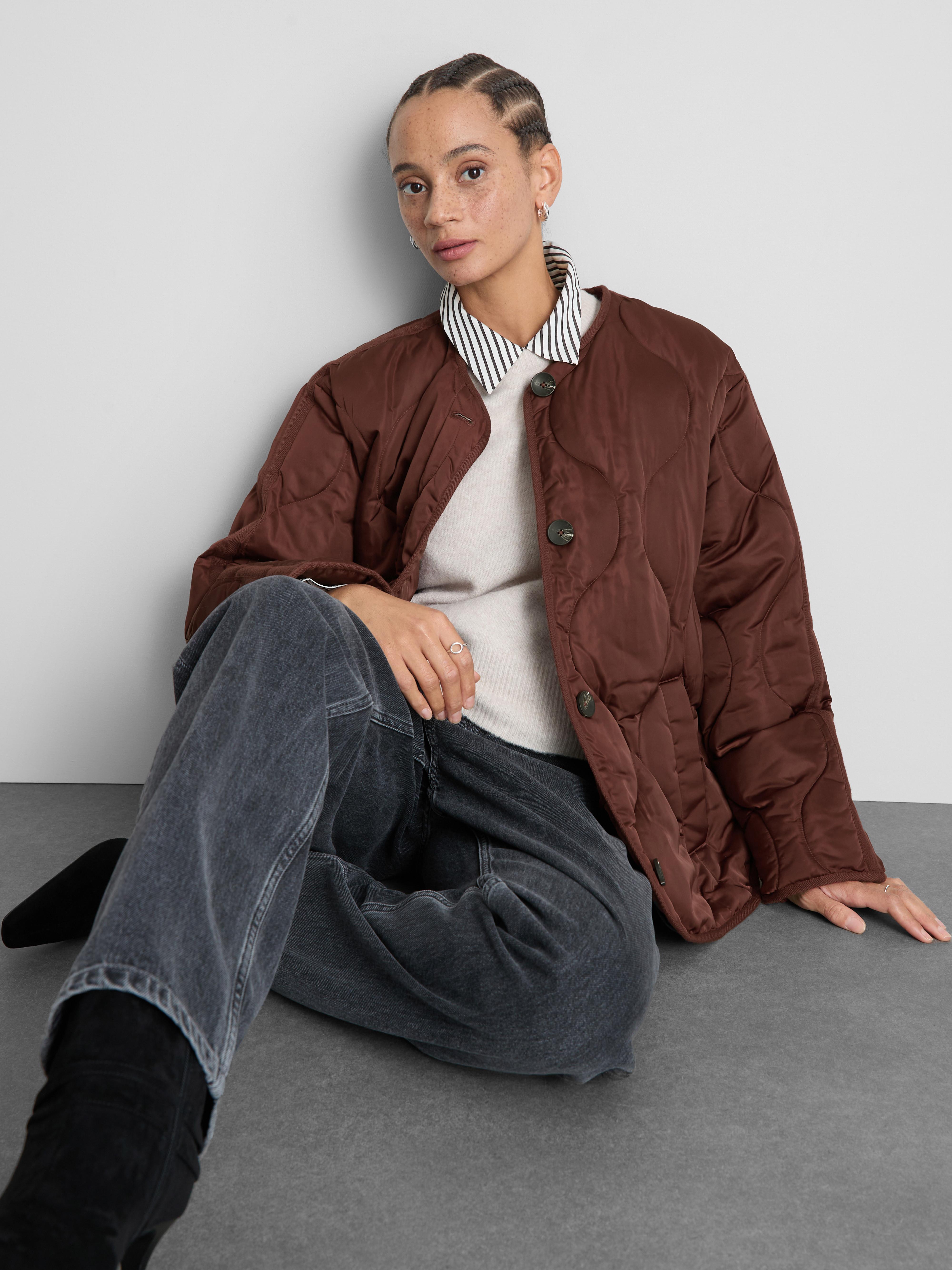 Veste matelassée en satin Paula Echevarría