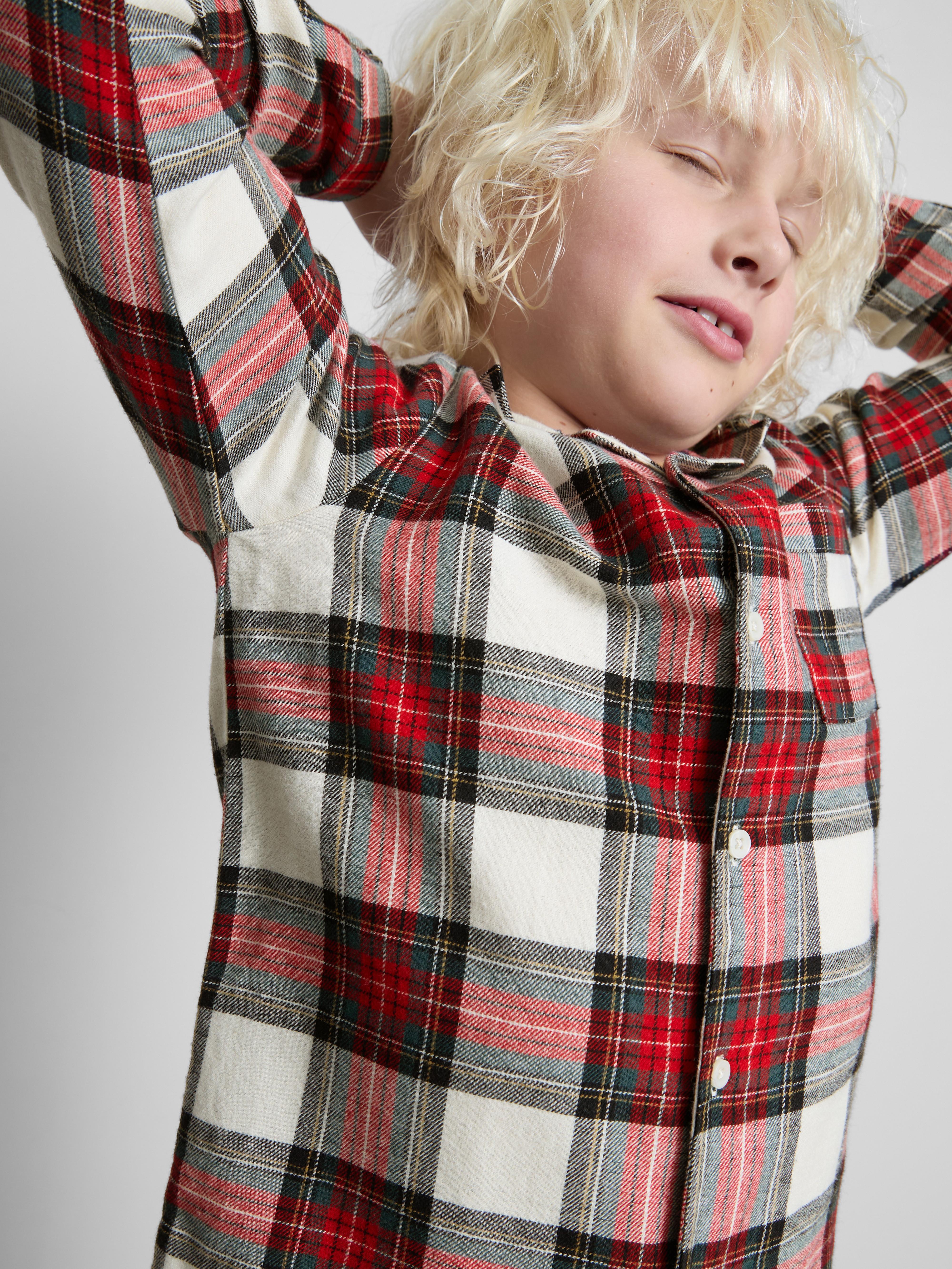 3-15yrs | Kid's Check Family Christmas Pyjamas