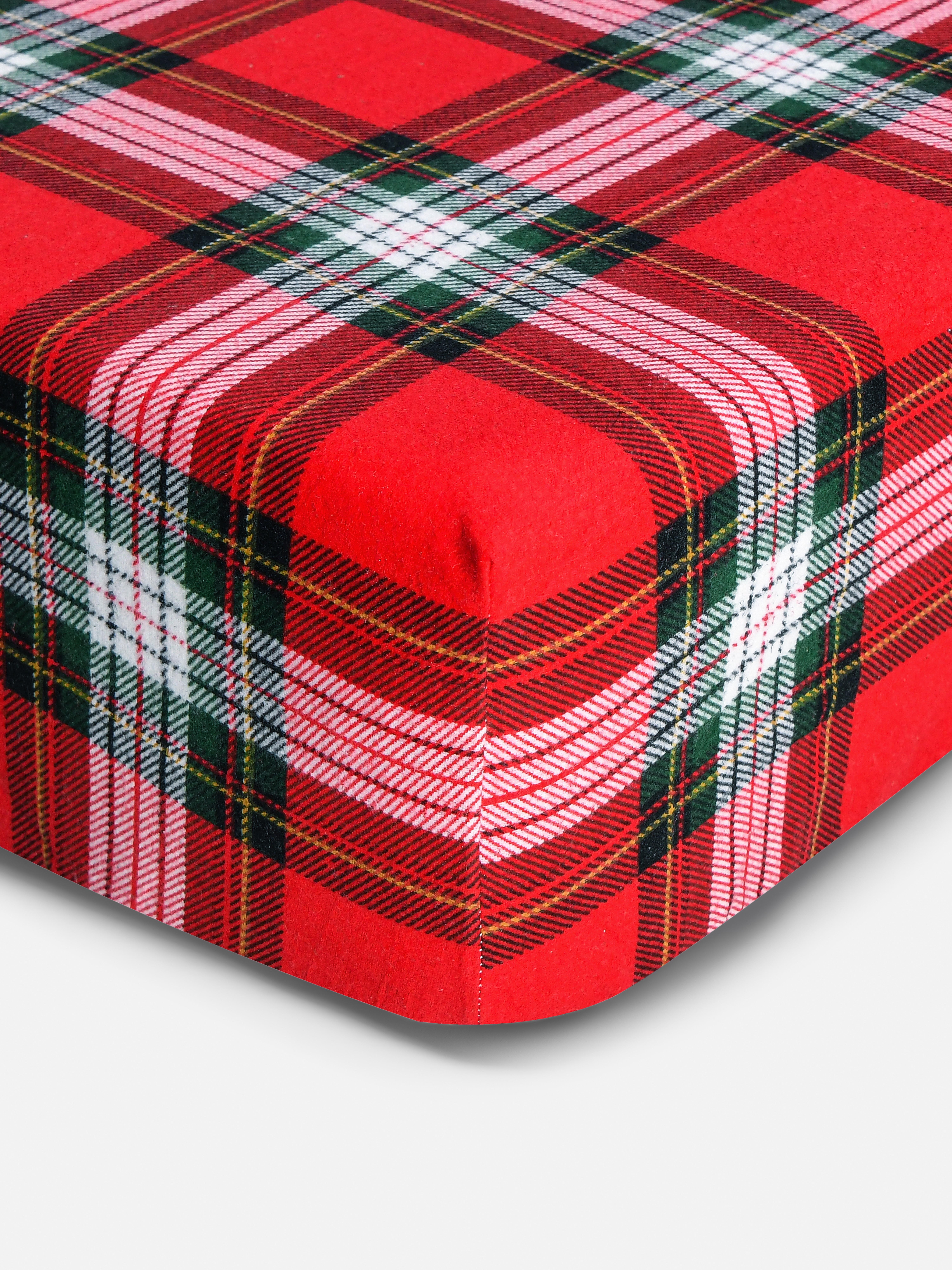 Tartan Double Fitted Sheet