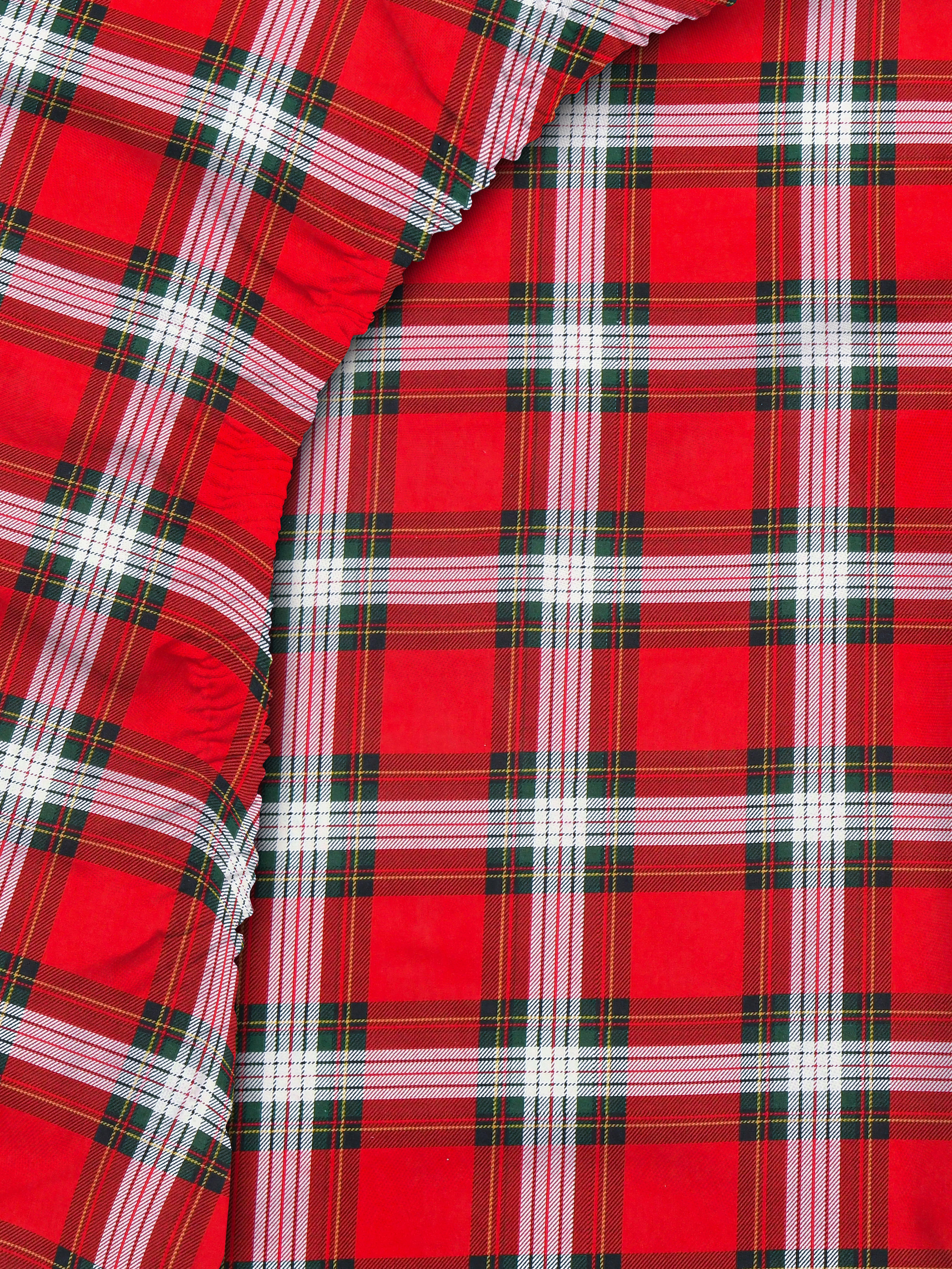 Tartan Double Fitted Sheet