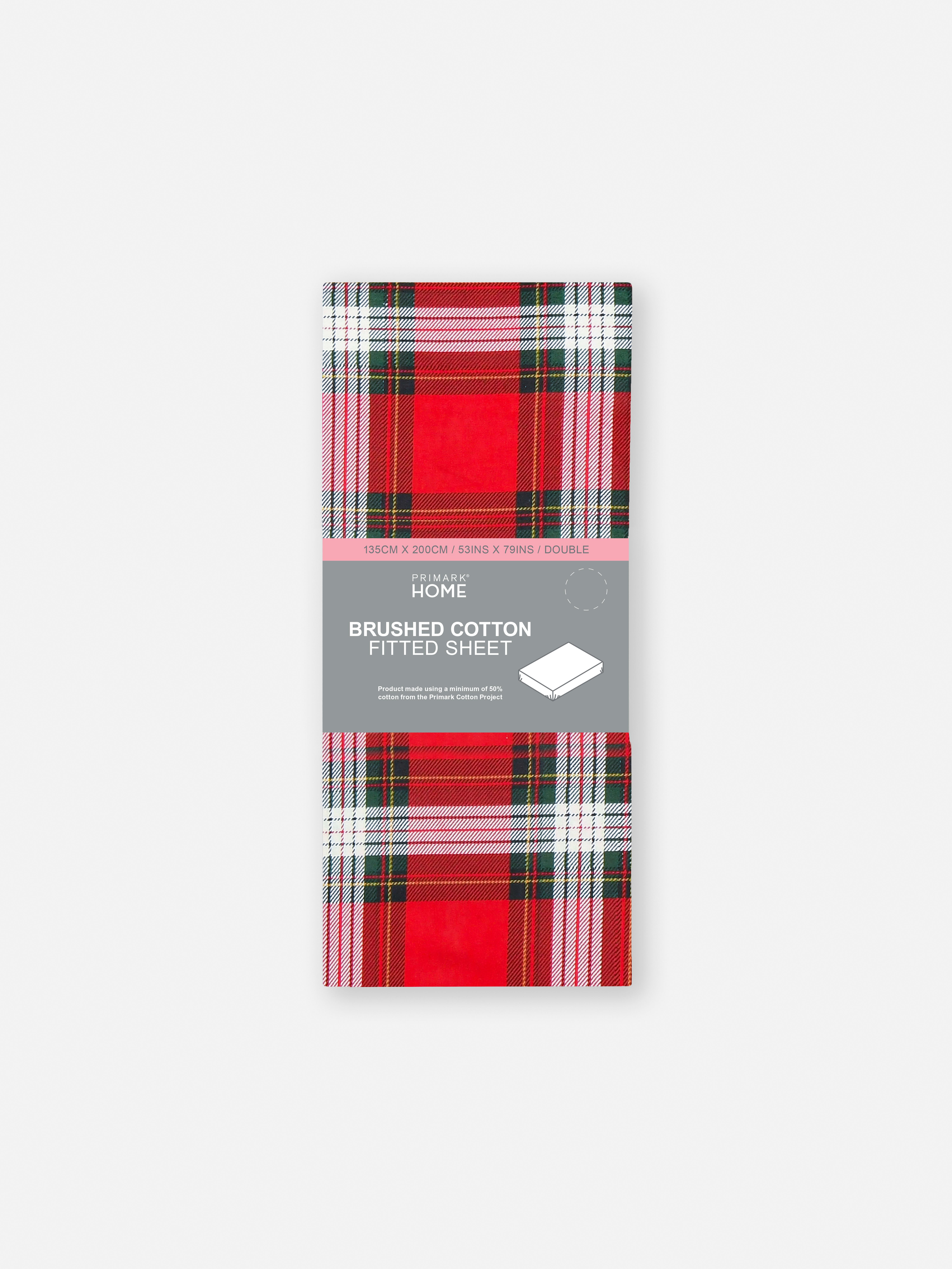 Tartan Double Fitted Sheet