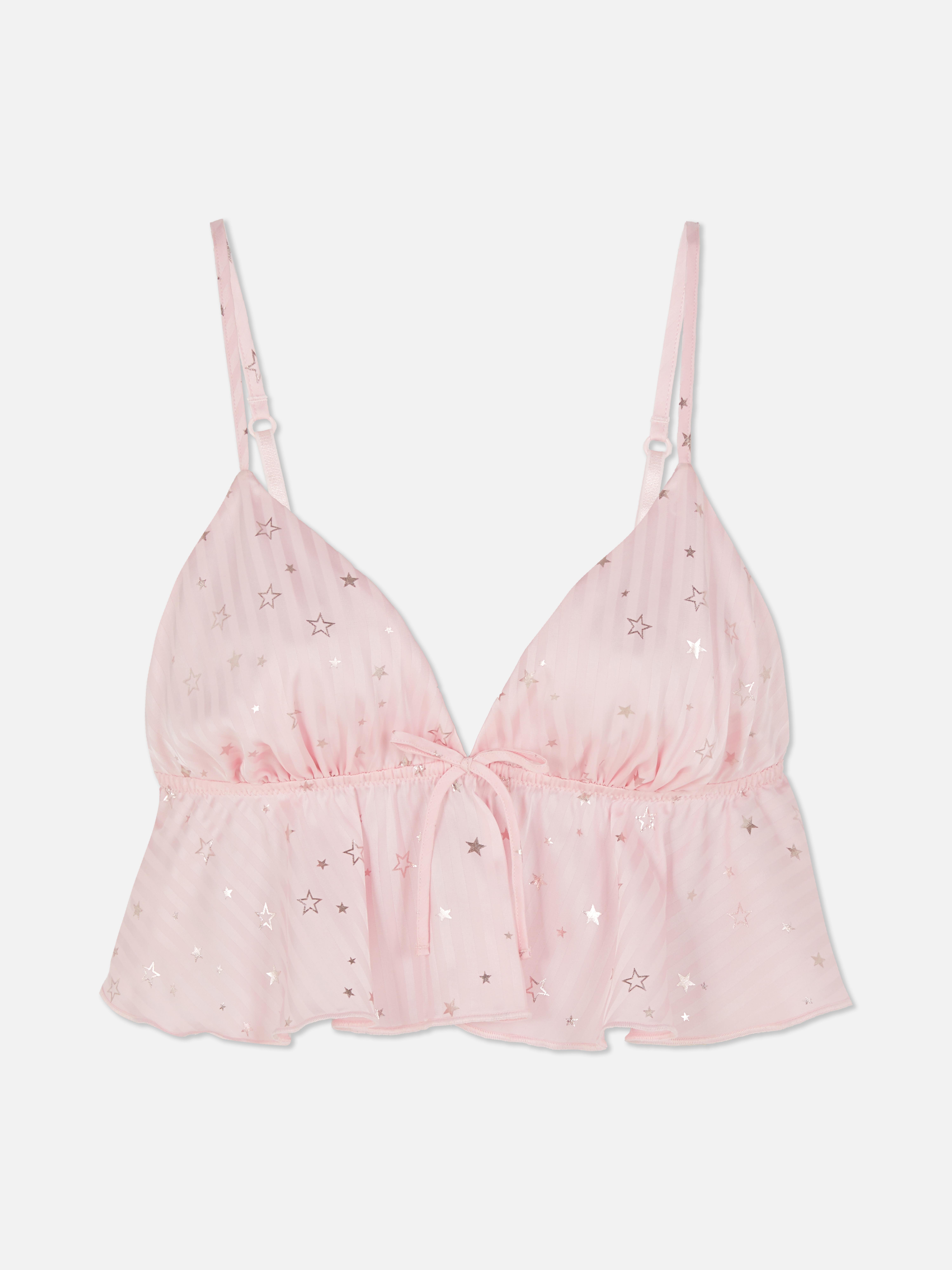 Floaty Star Print Bralette