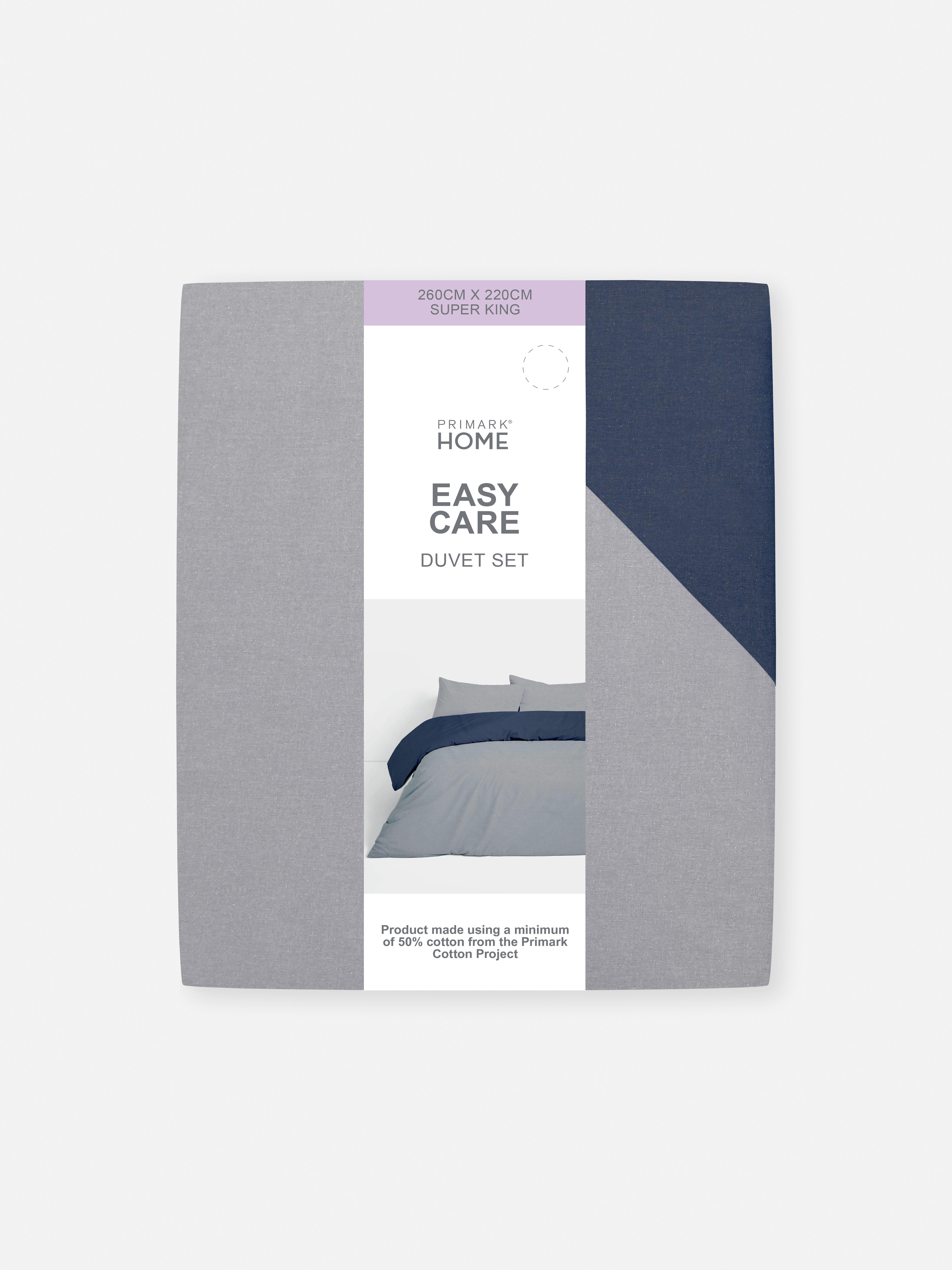 Reversible Super King Duvet Cover Set