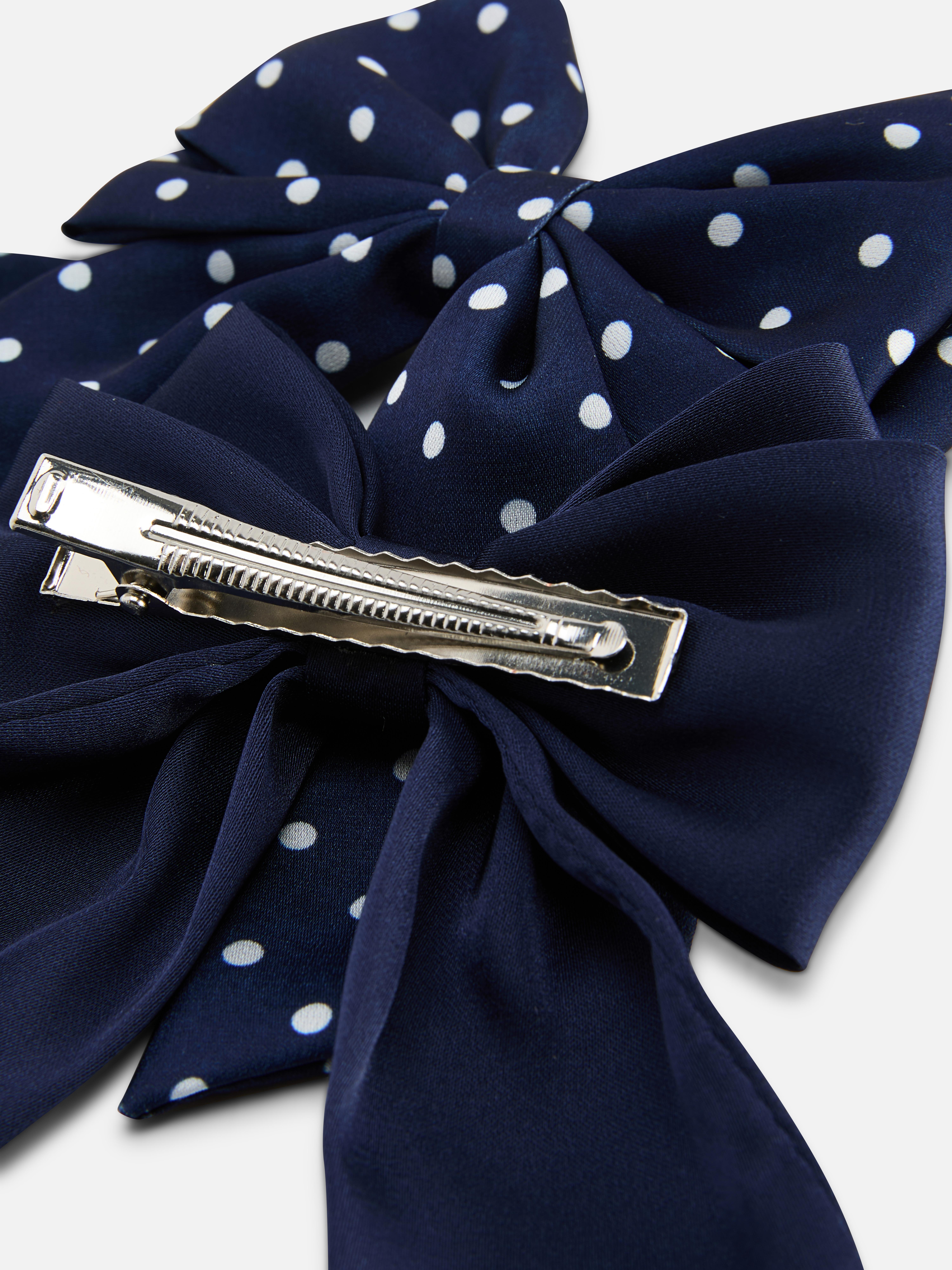 Lot de 2 barrettes à nœud en satin