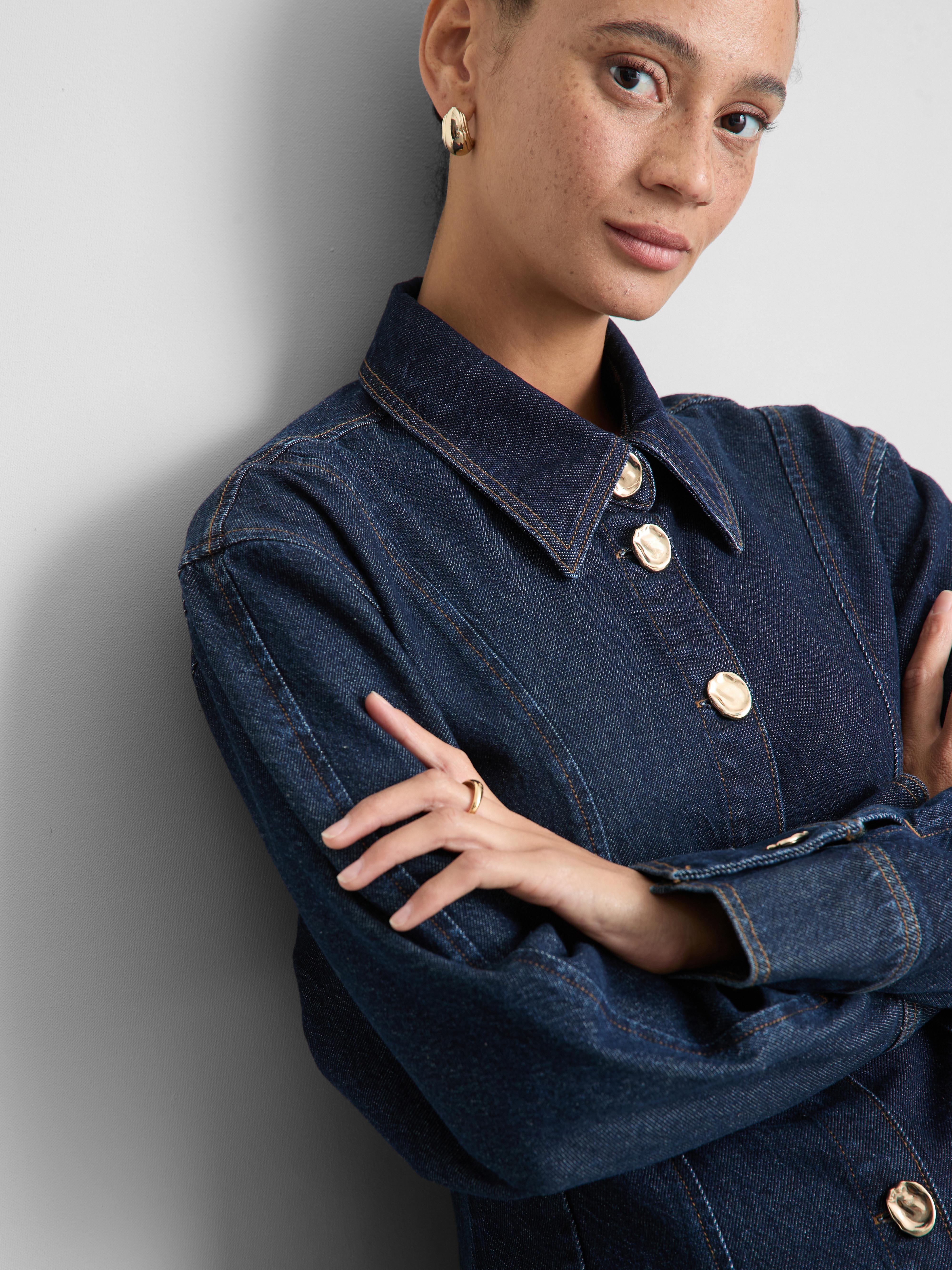 Chemise cintrée en denim de coton Paula Echevarría