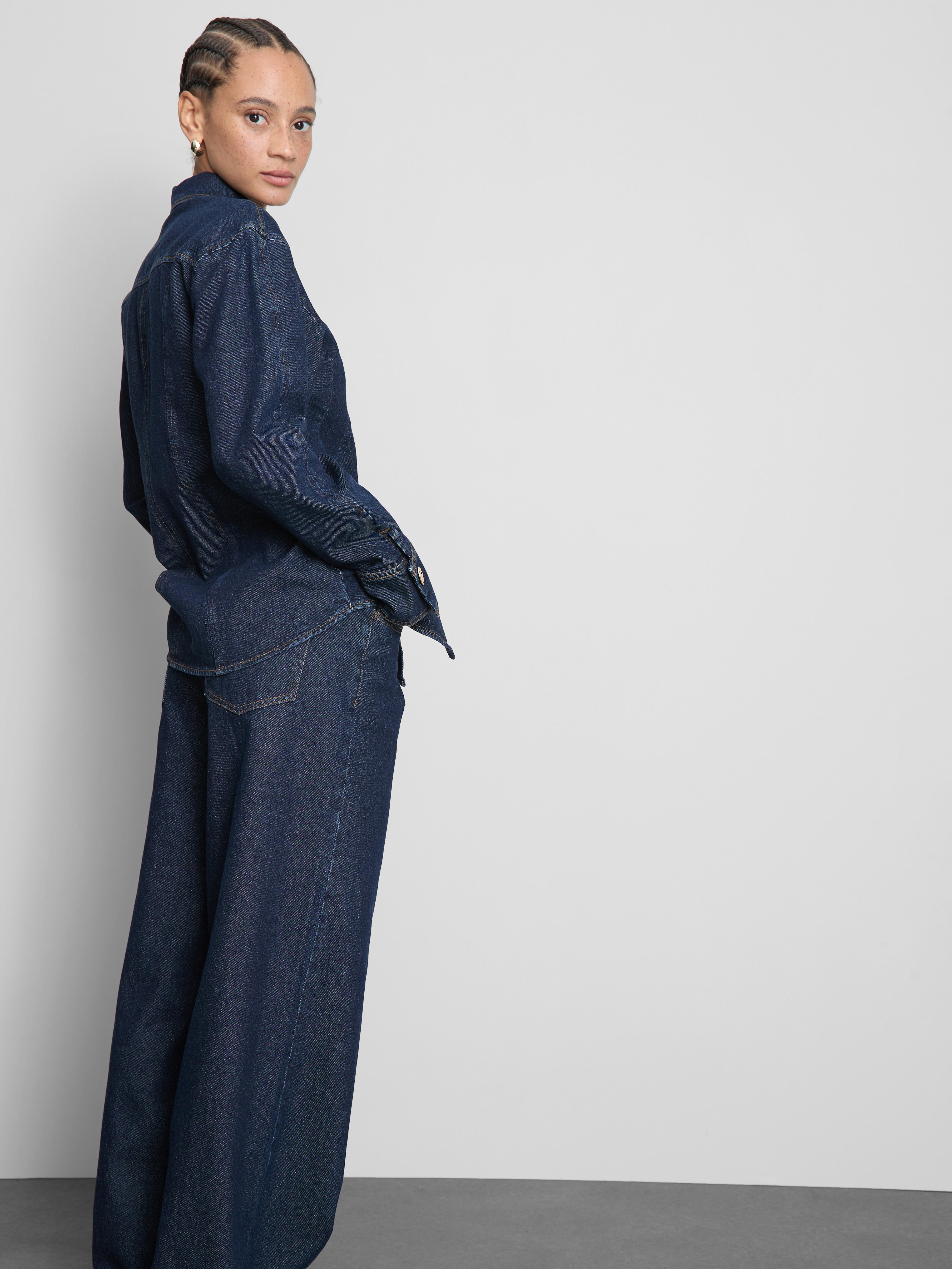 Chemise cintrée en denim de coton Paula Echevarría