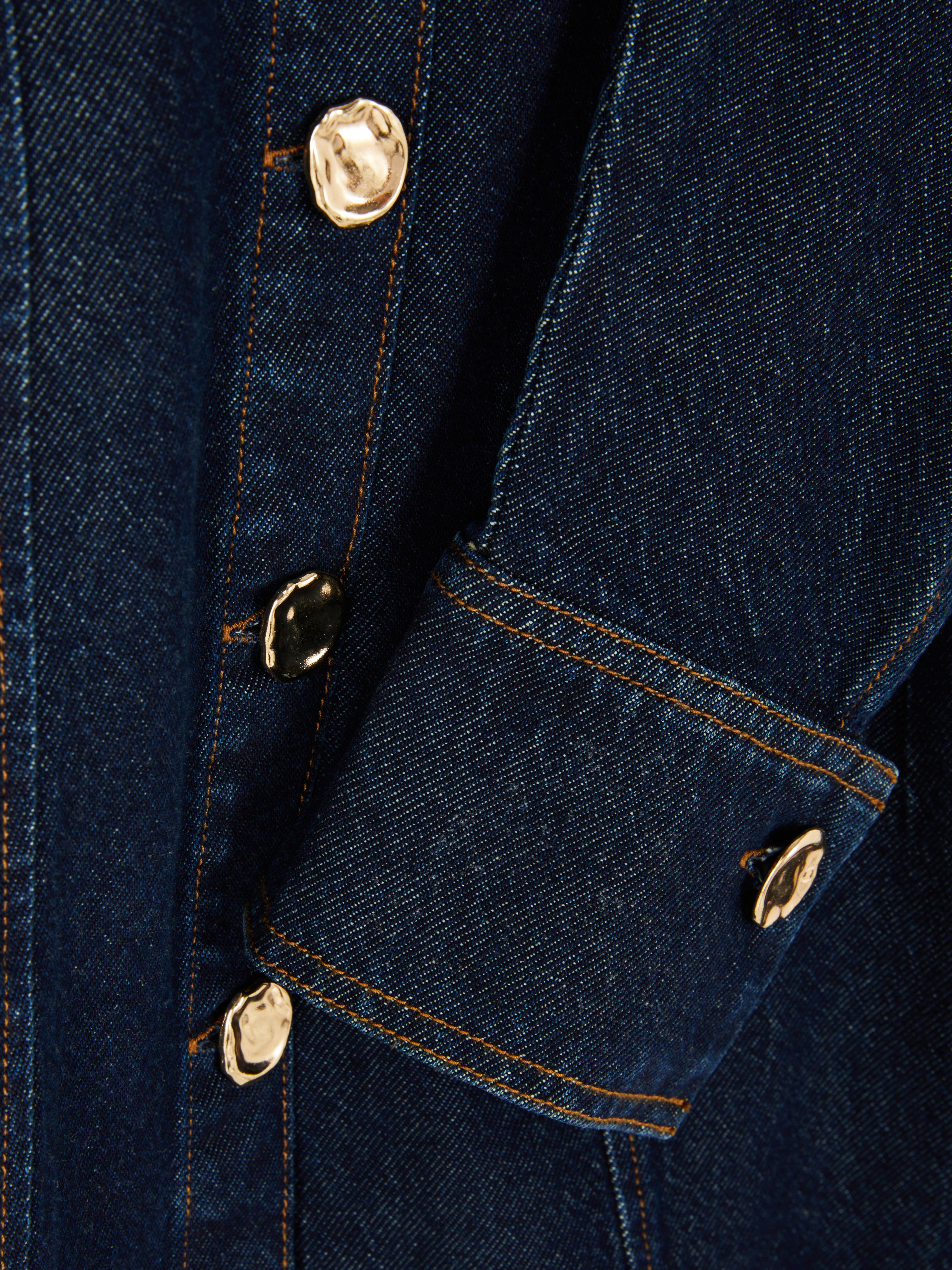 Chemise cintrée en denim de coton Paula Echevarría