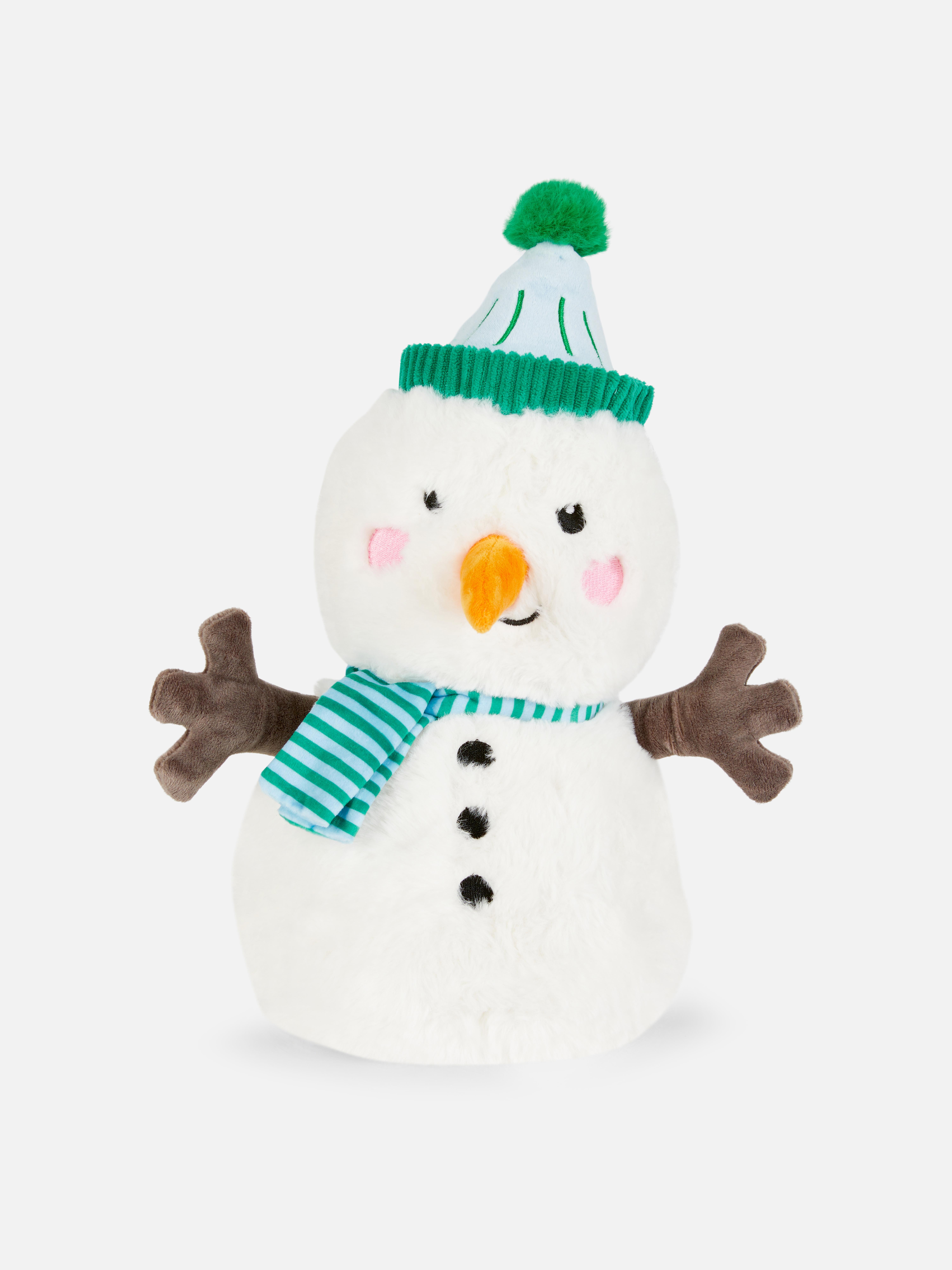 Muñeco de nieve navideño de peluche