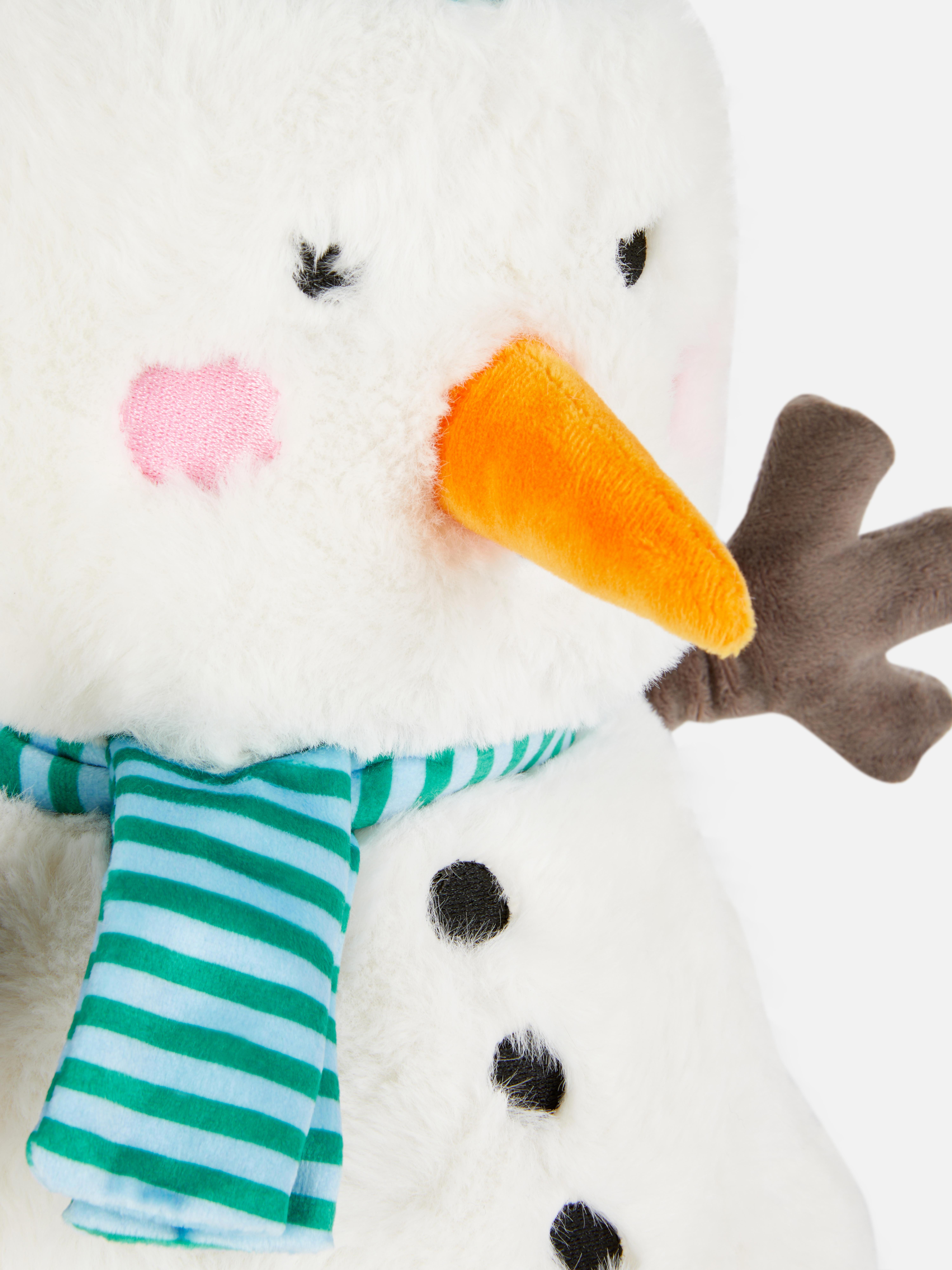 Muñeco de nieve navideño de peluche