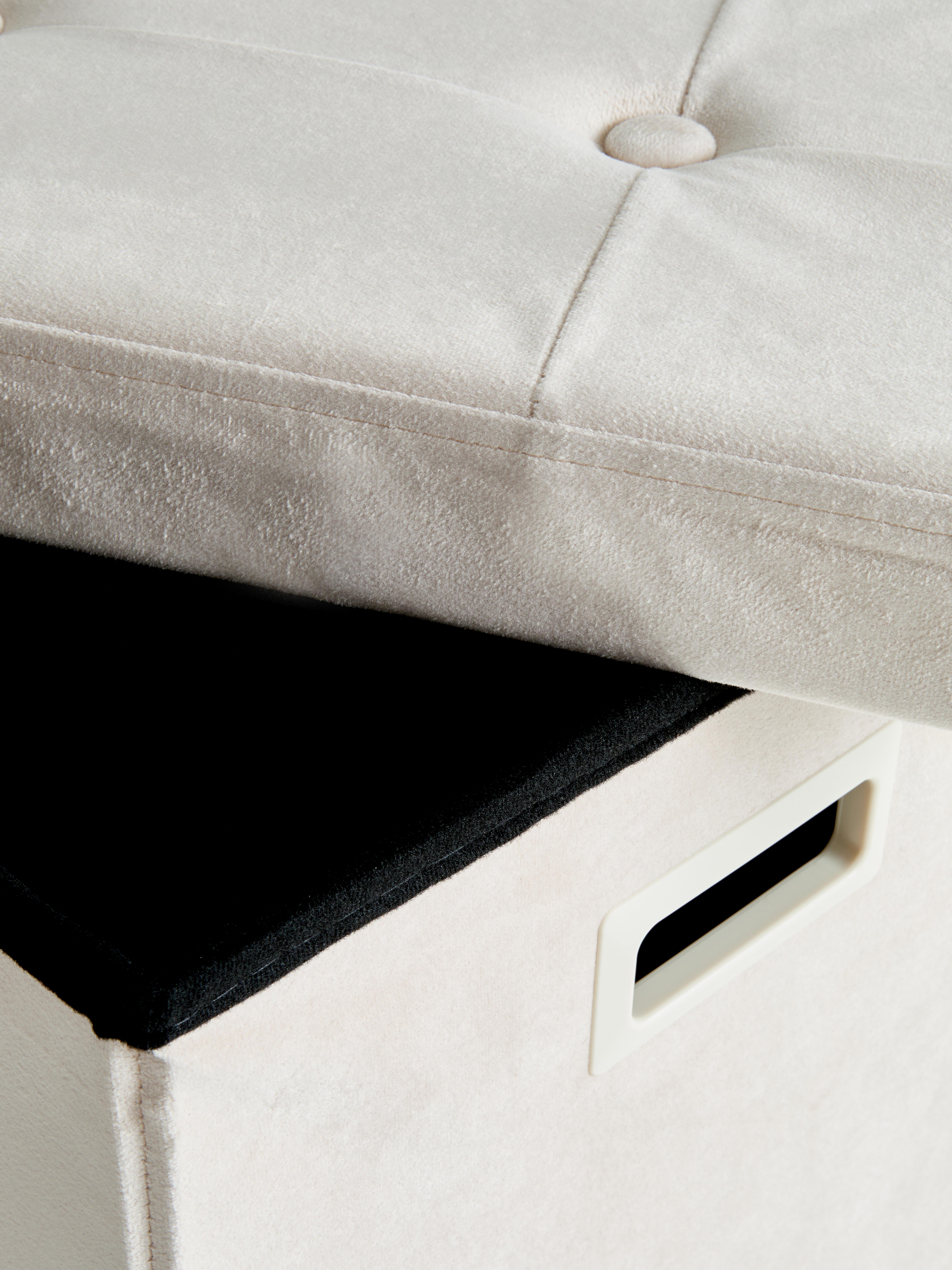 Otomana rectangular de almacenamiento