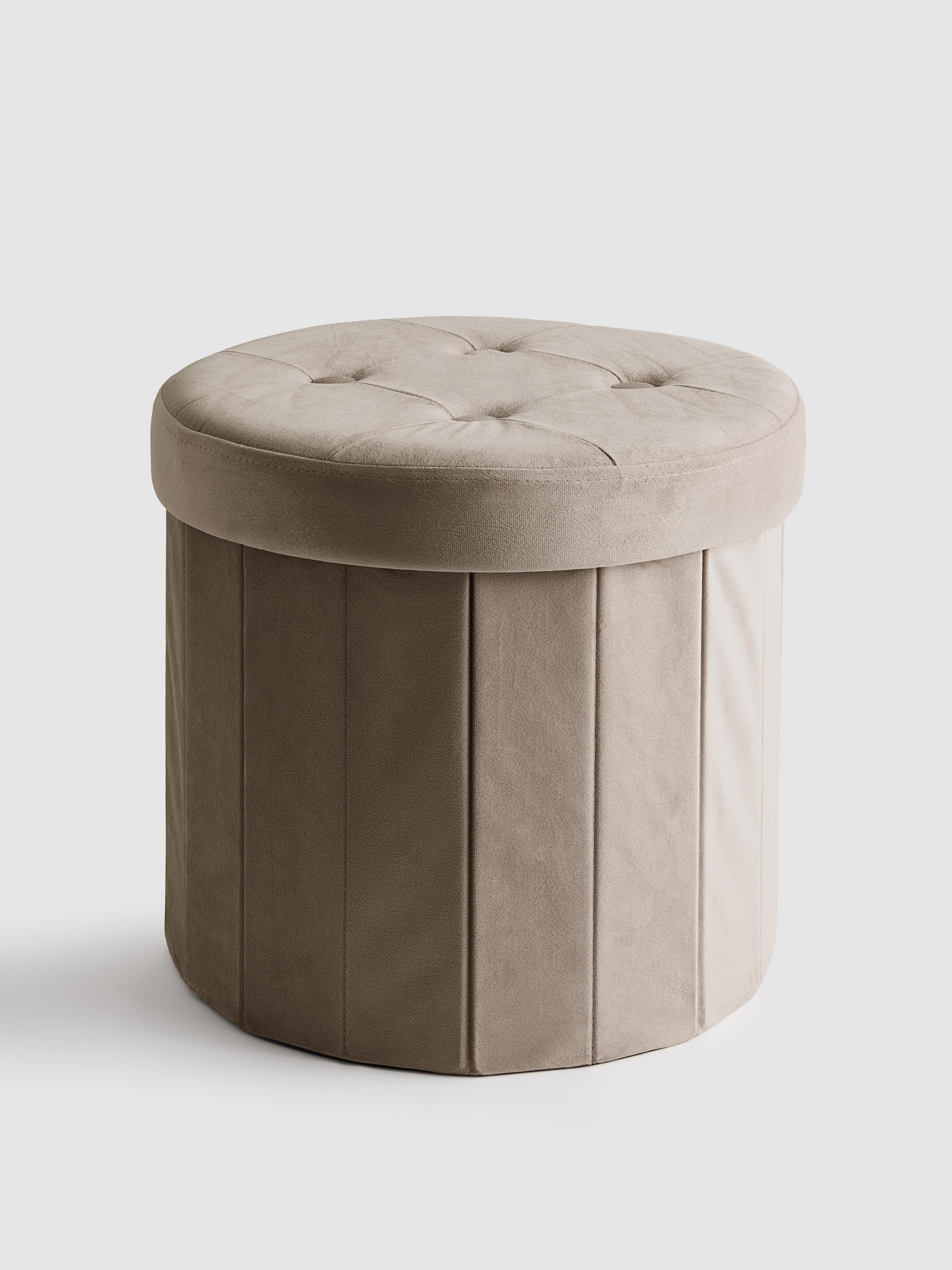 Flatpack Round Storage Ottoman