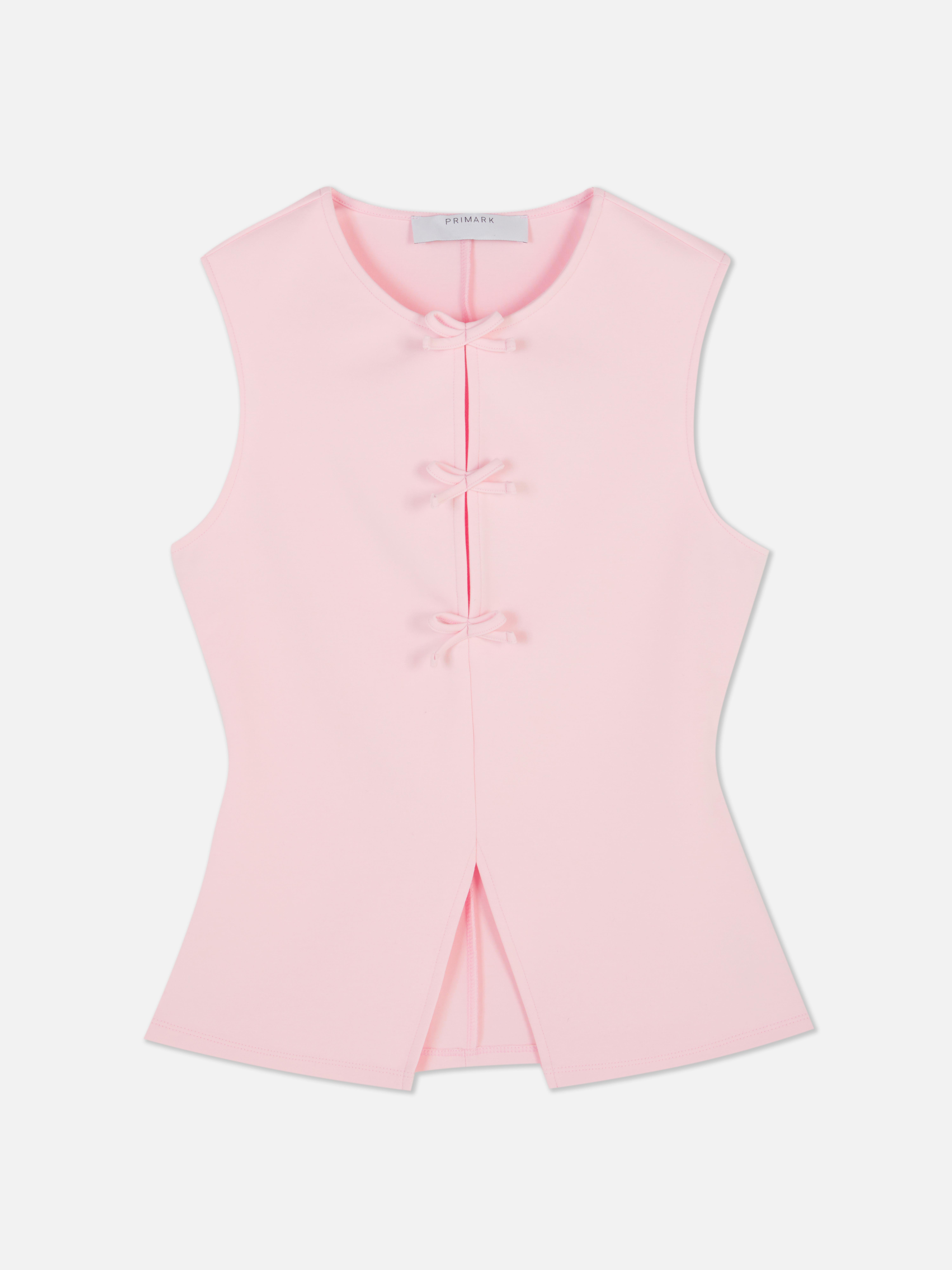 Top peplum detalhe laço