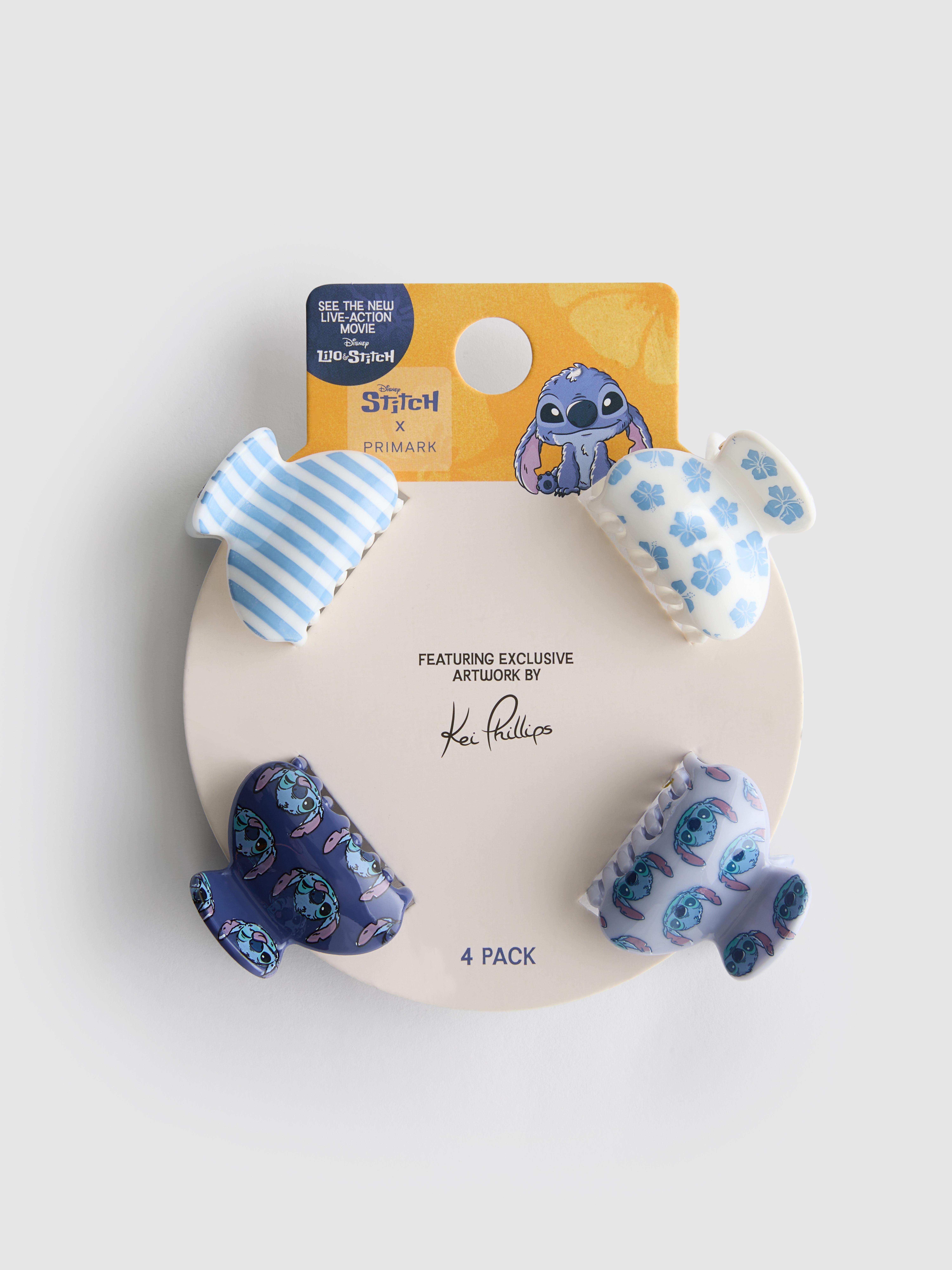 4pk Disney's Stitch Mini Claw Clips